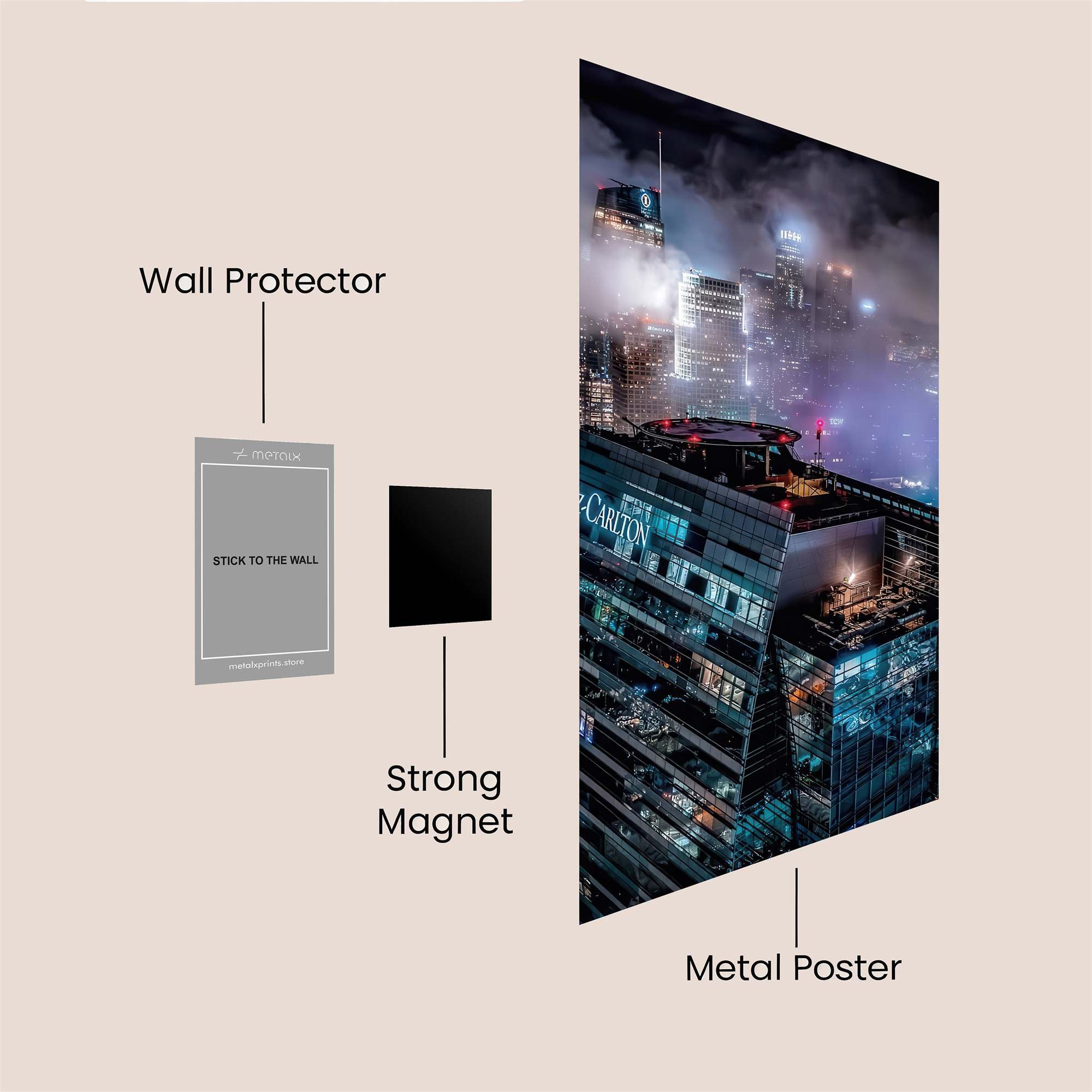 Cityscape Dream Safe Wall Magnetic / M
