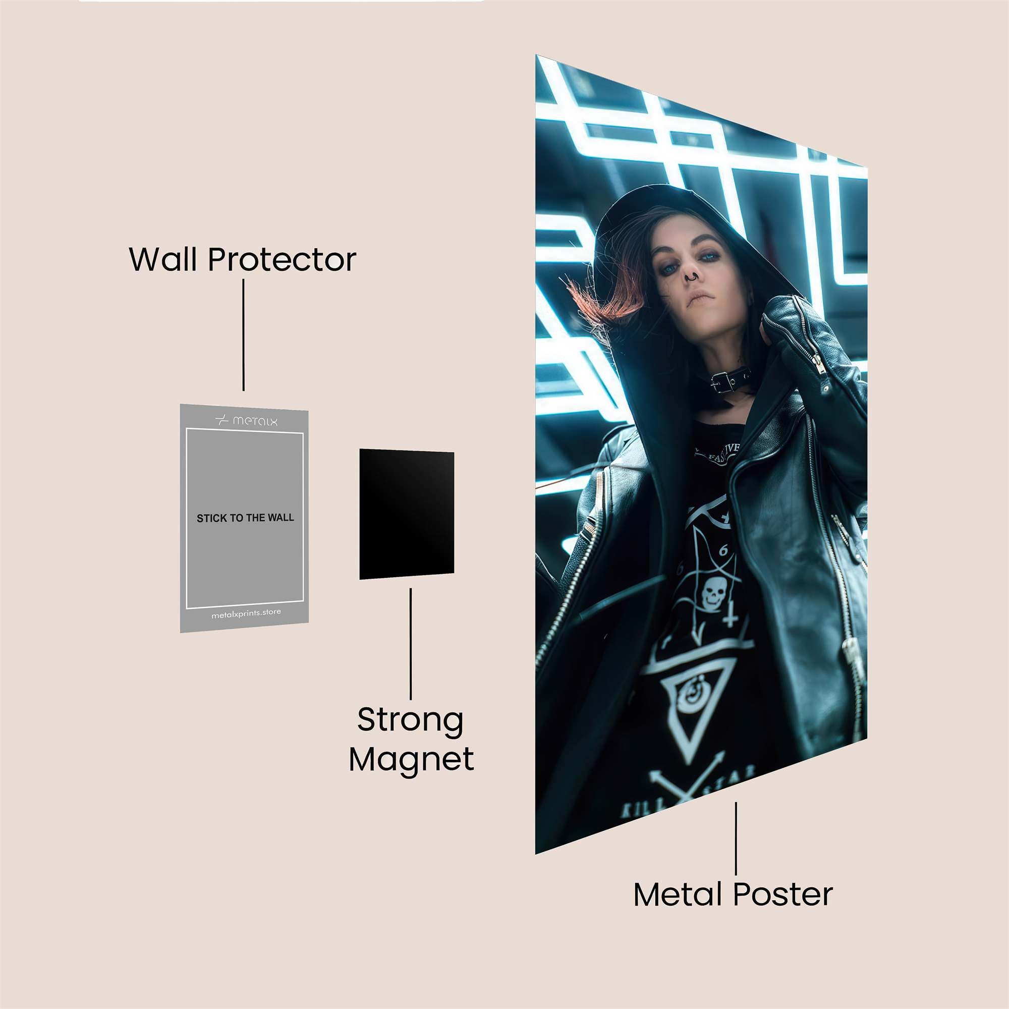 Cyber Rebel Safe Wall Magnetic / M