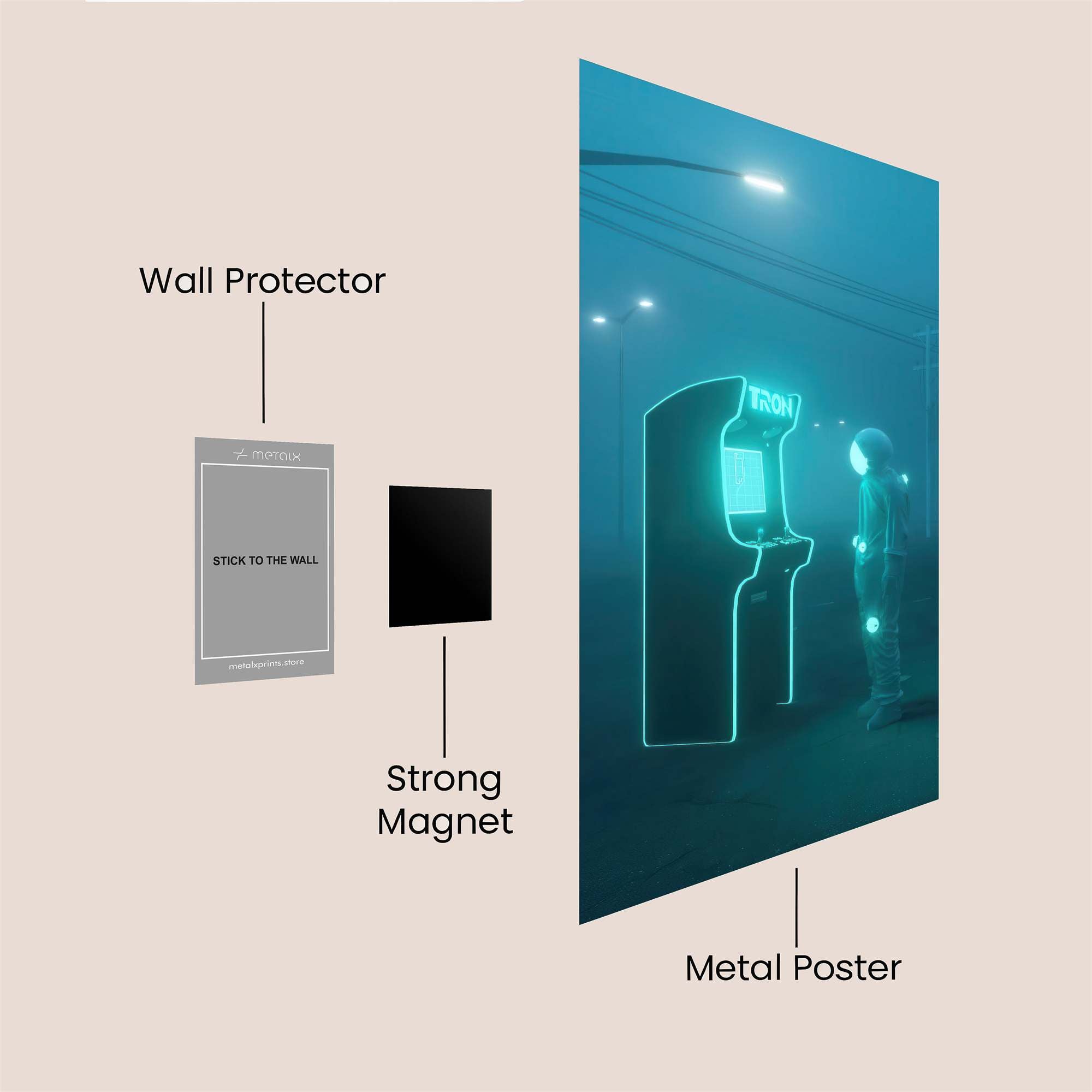 Tron Nostalgia Safe Wall Magnetic / M