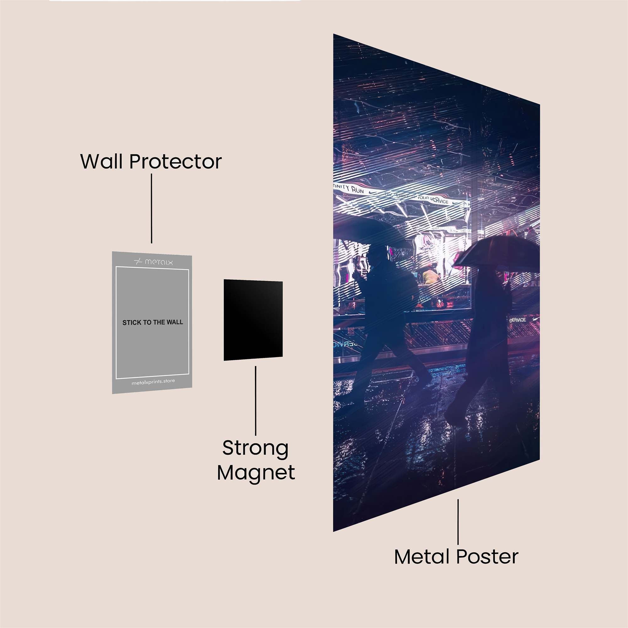 City Whisper Safe Wall Magnetic / M