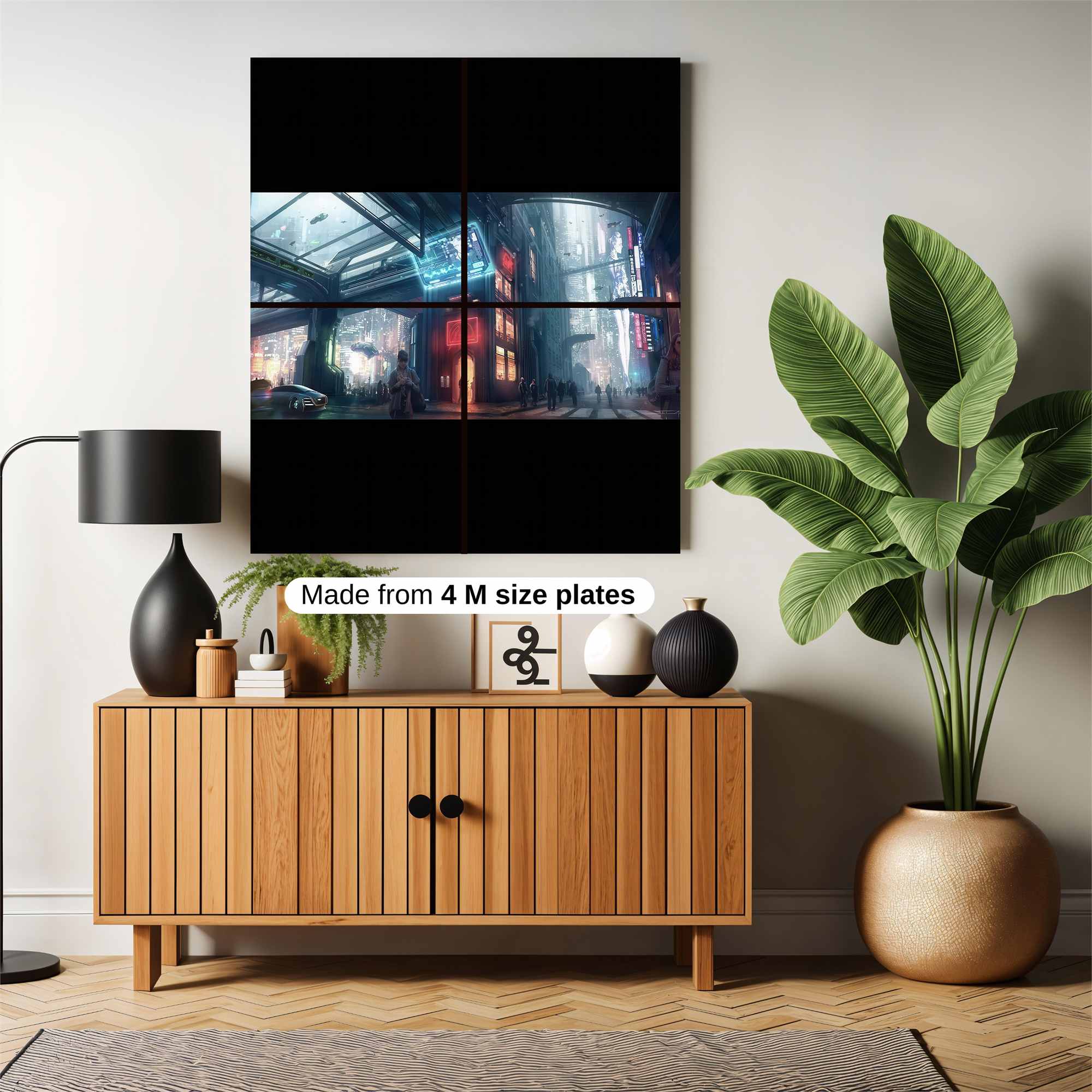 Cyberpunk Dreamscape Safe Wall Magnetic / M