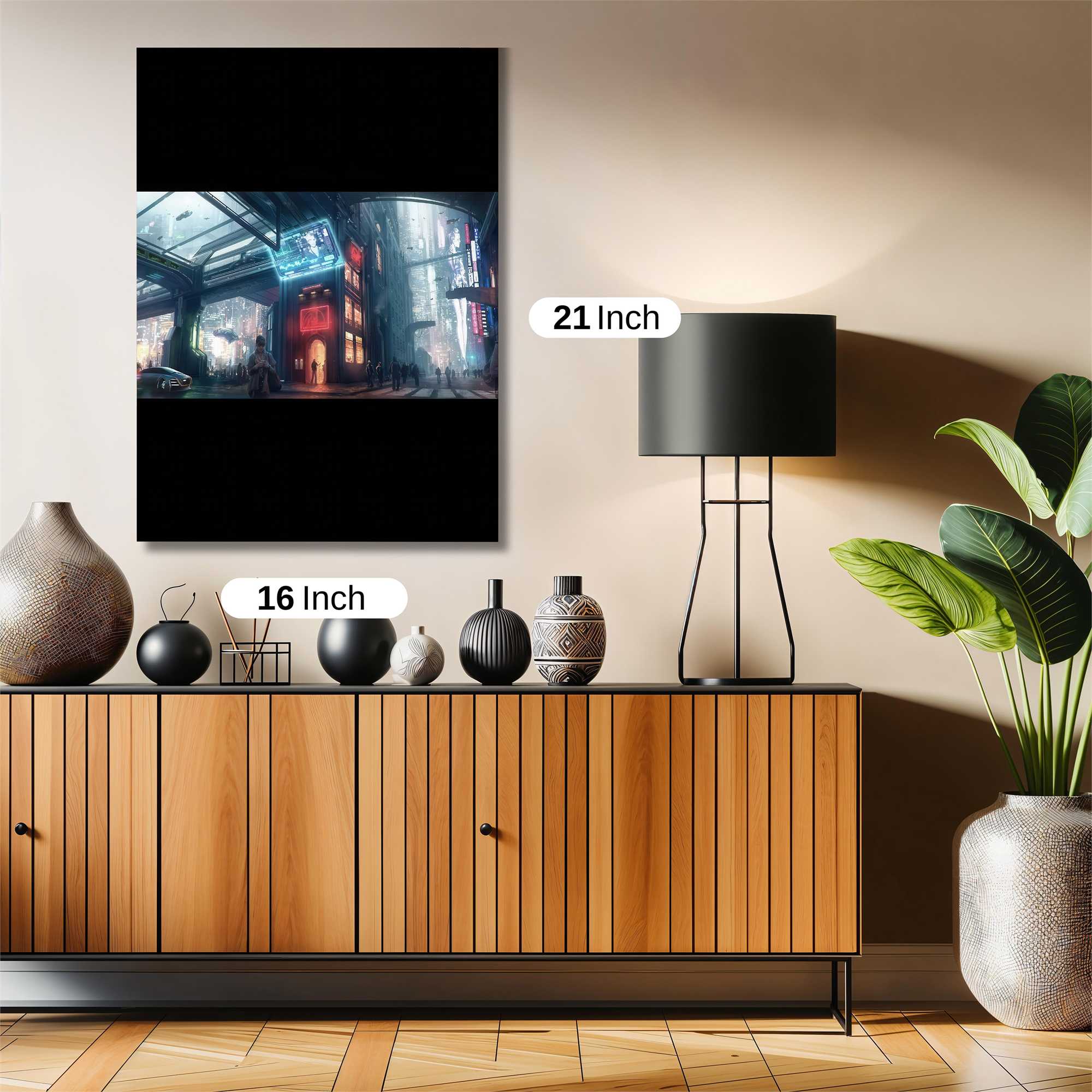 Cyberpunk Dreamscape Safe Wall Magnetic / M