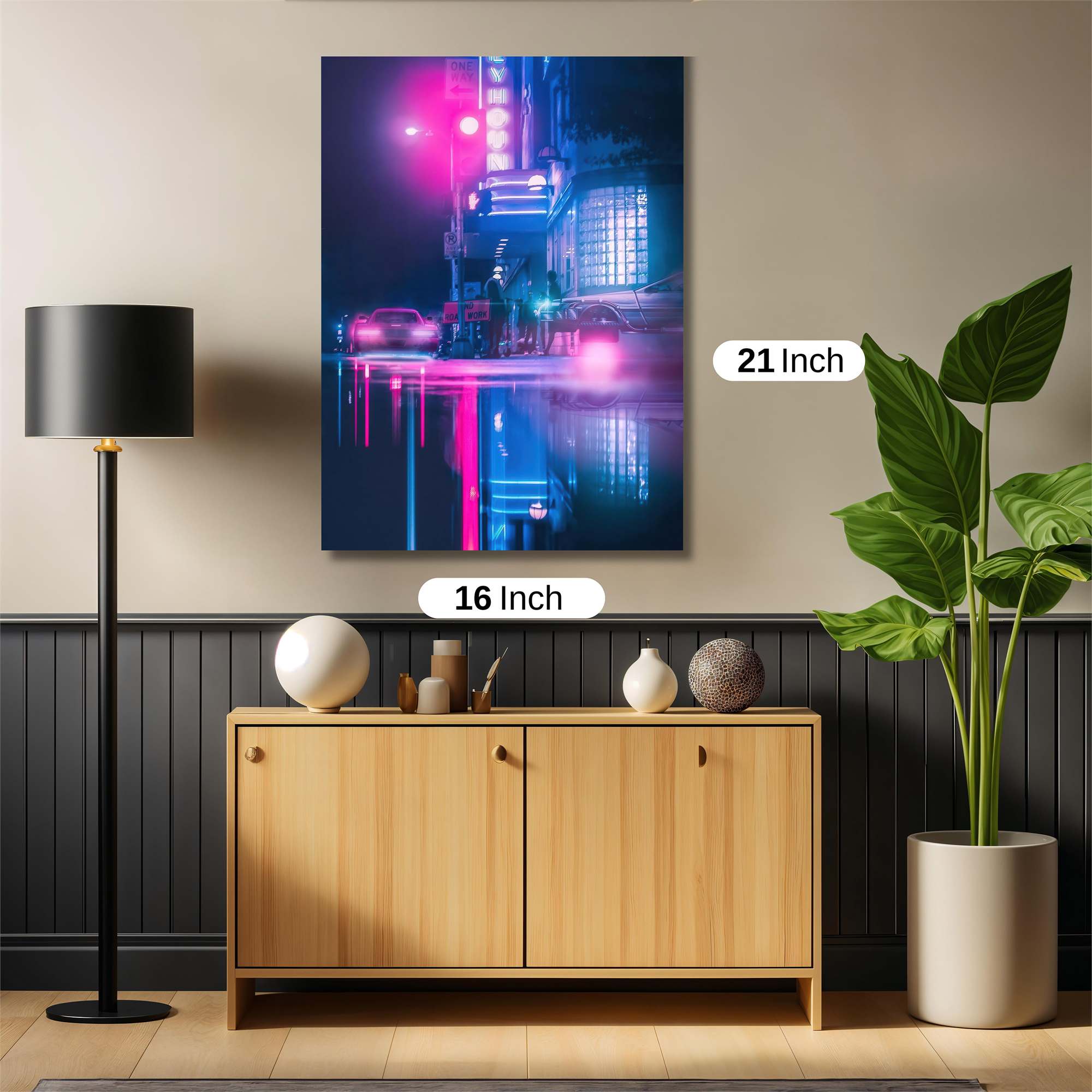 Neon Serenity Safe Wall Magnetic / M