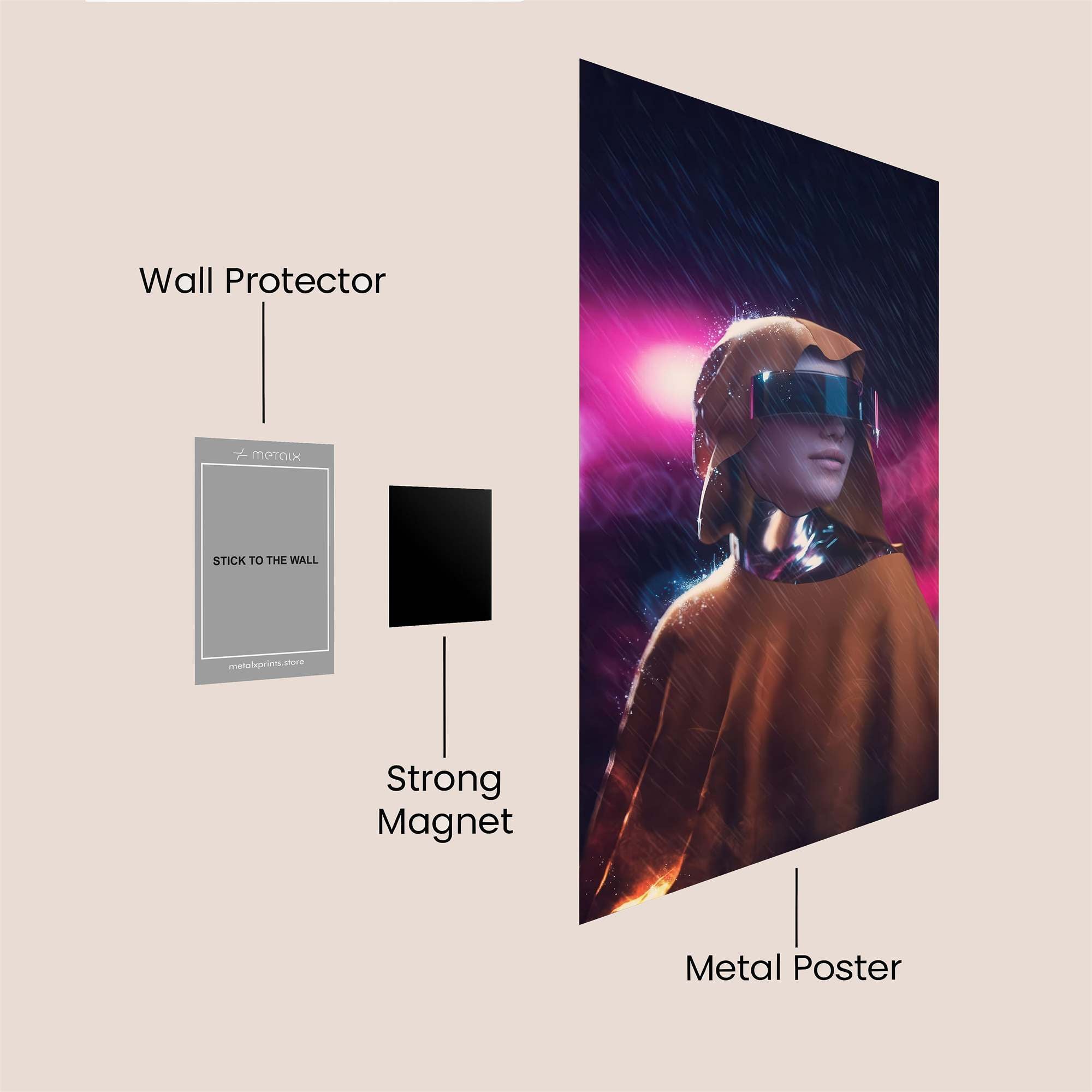 Cyber Nomad Safe Wall Magnetic / M