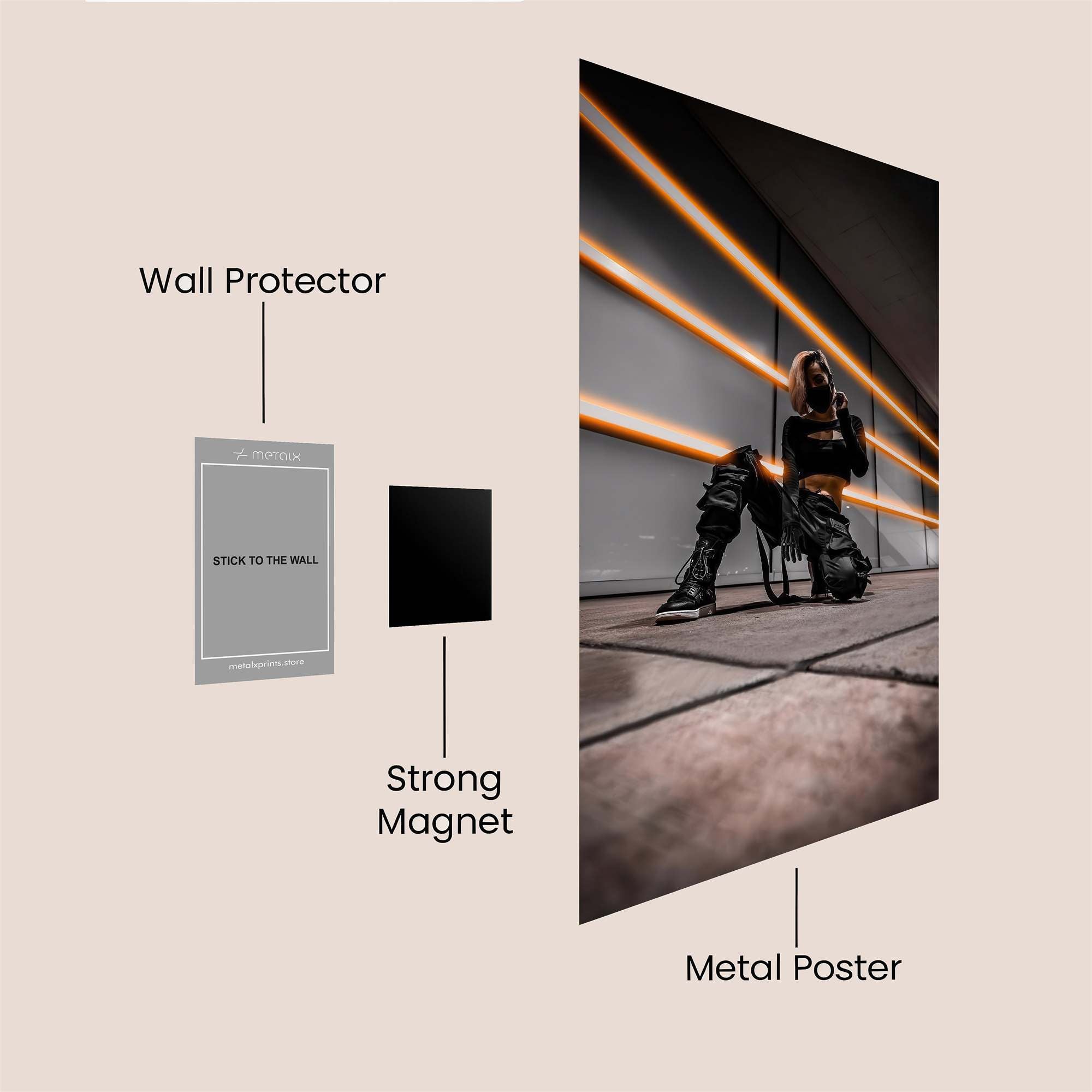 Cyberpunk Rebel Safe Wall Magnetic / M