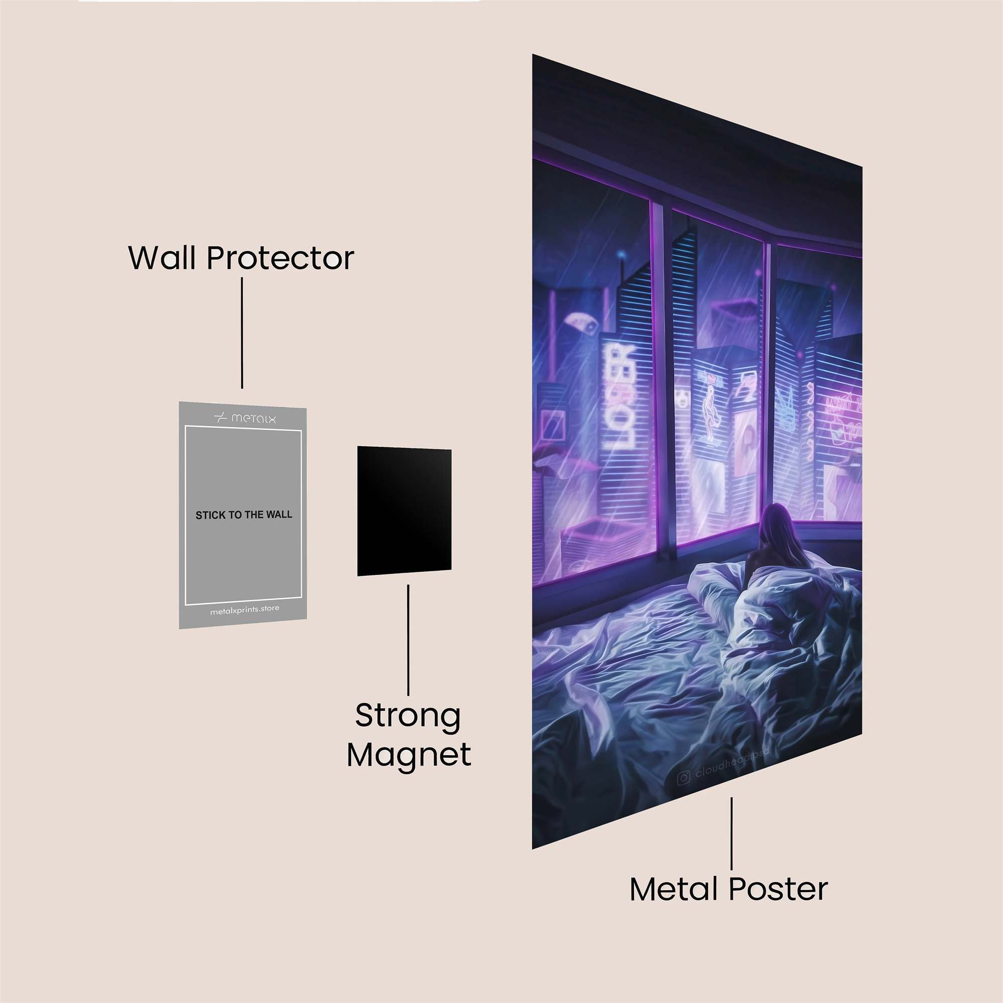 Cyber Melancholy Safe Wall Magnetic / M