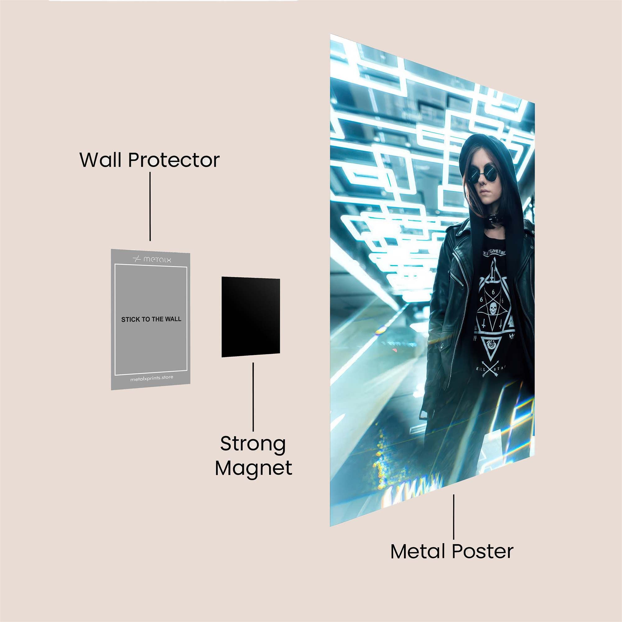 Cyber Rebel Safe Wall Magnetic / M