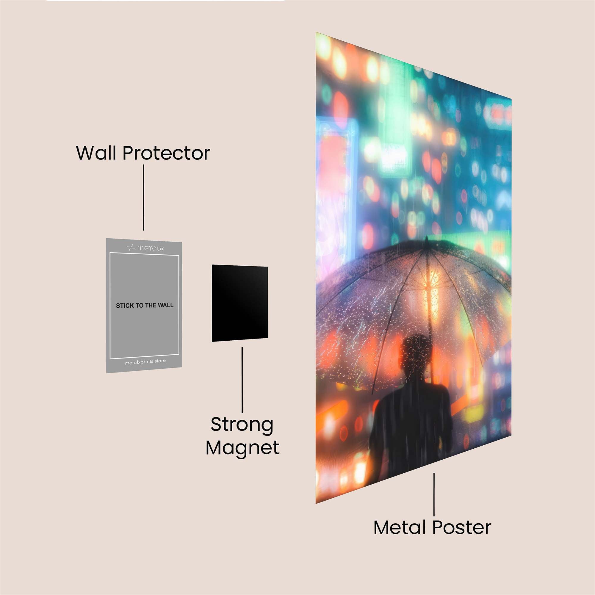 NeonSolitude Safe Wall Magnetic / M