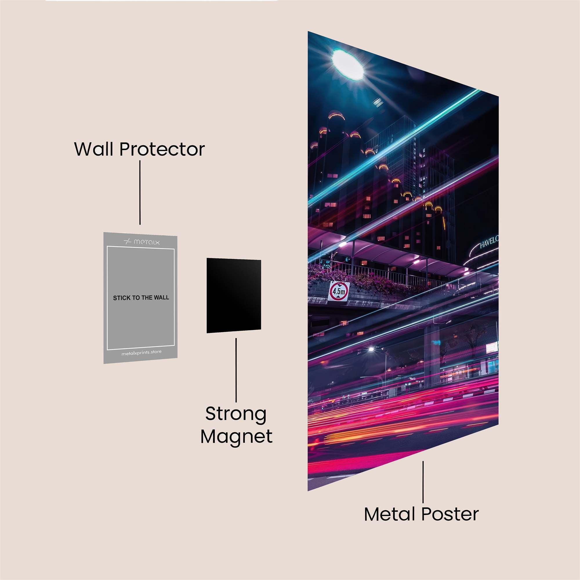 City Pulse Safe Wall Magnetic / M