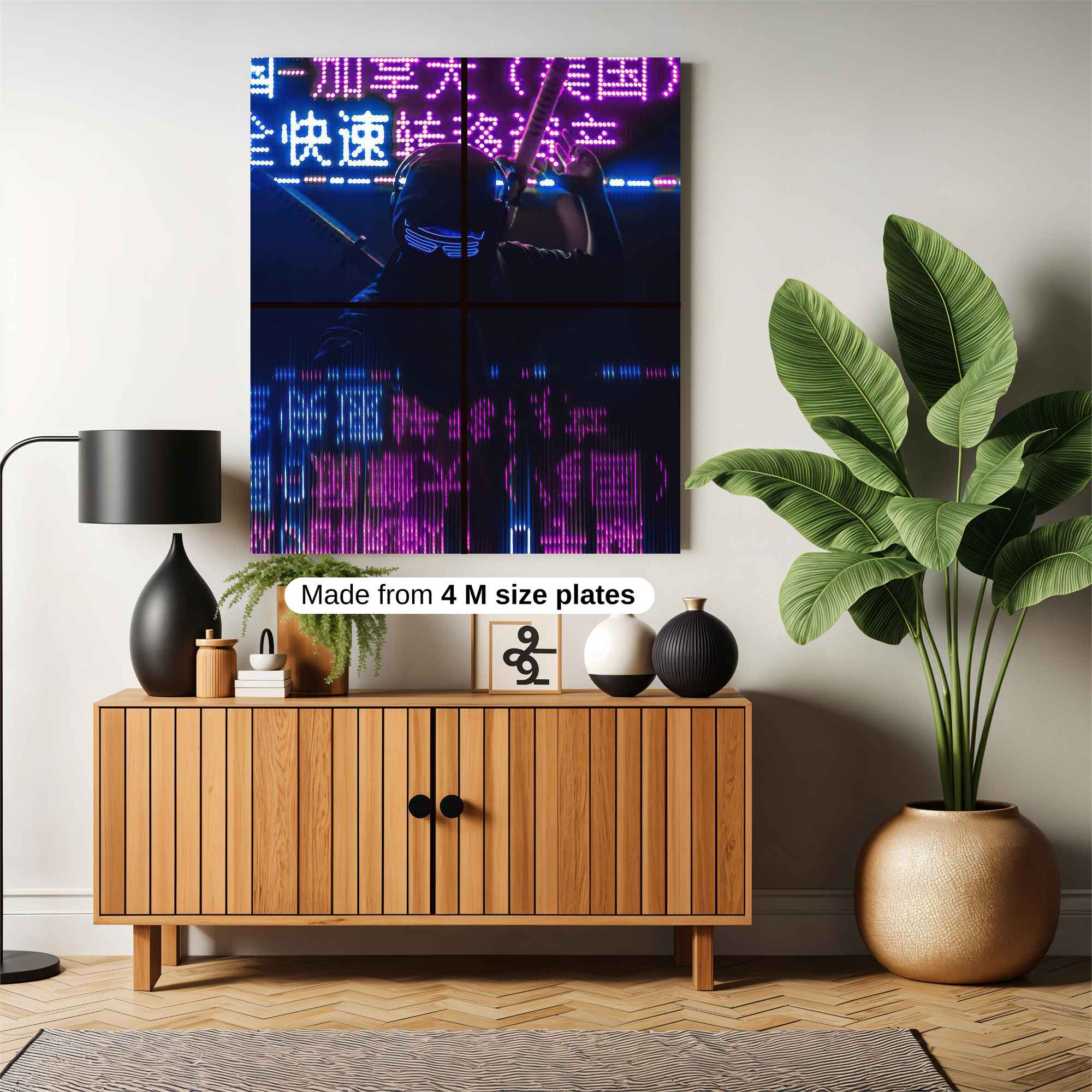 Neon Samurai Safe Wall Magnetic / M