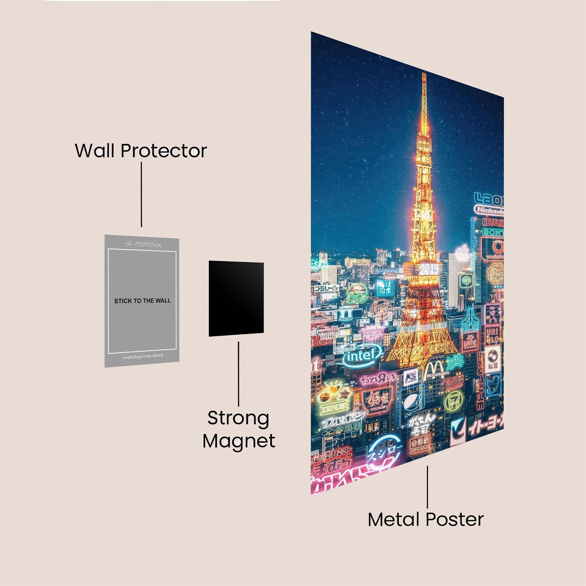 Tokyo Radiant Safe Wall Magnetic / M