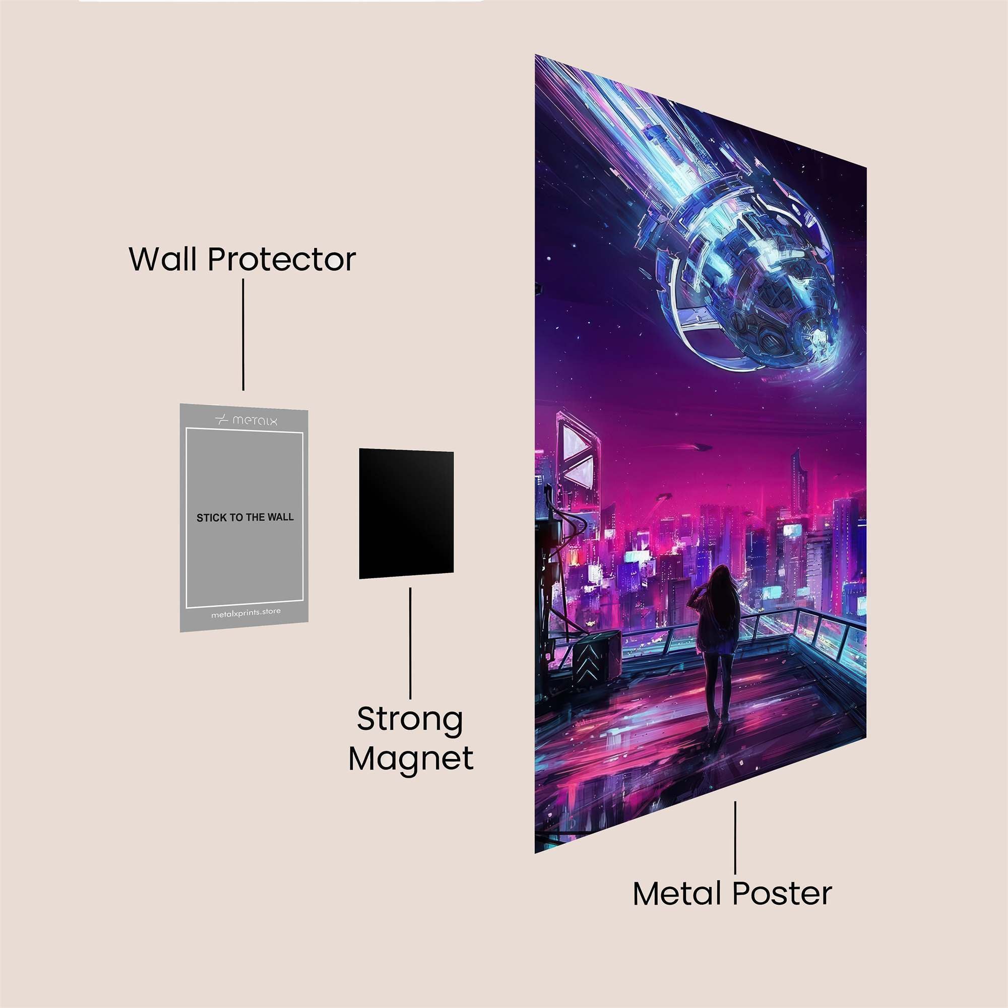 Cyber Rapture Safe Wall Magnetic / M