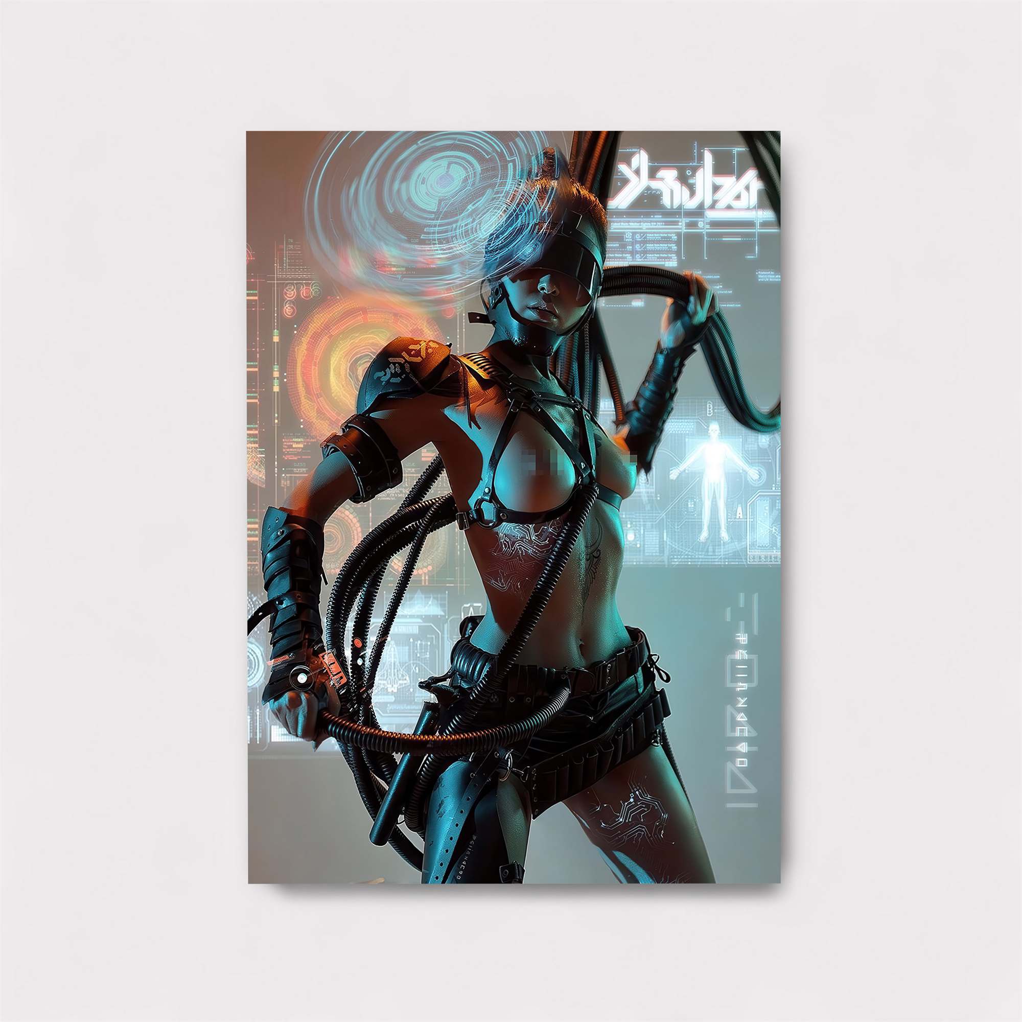 Cyberpunk Fury Safe Wall Magnetic / M