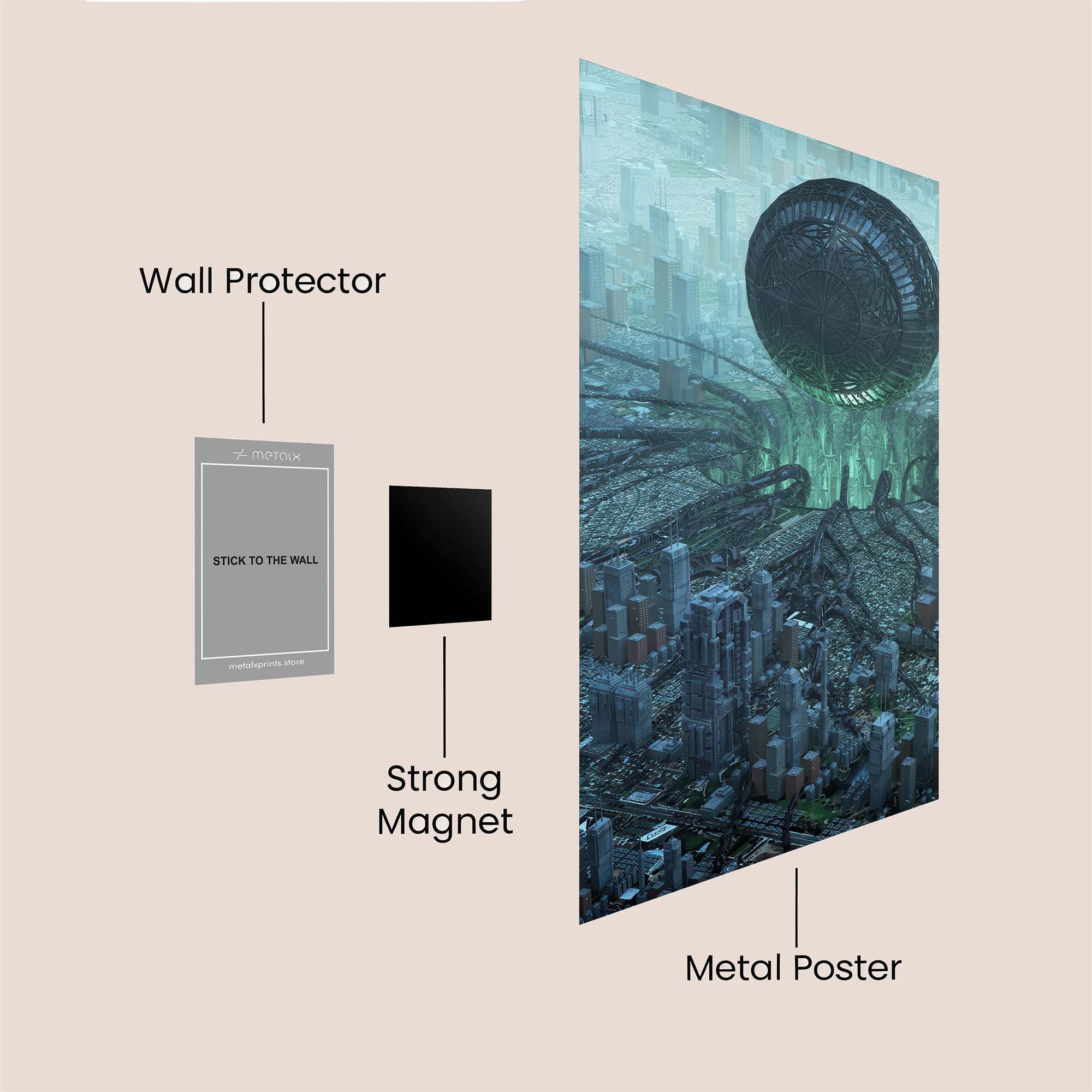 Sphere Enigma Safe Wall Magnetic / M