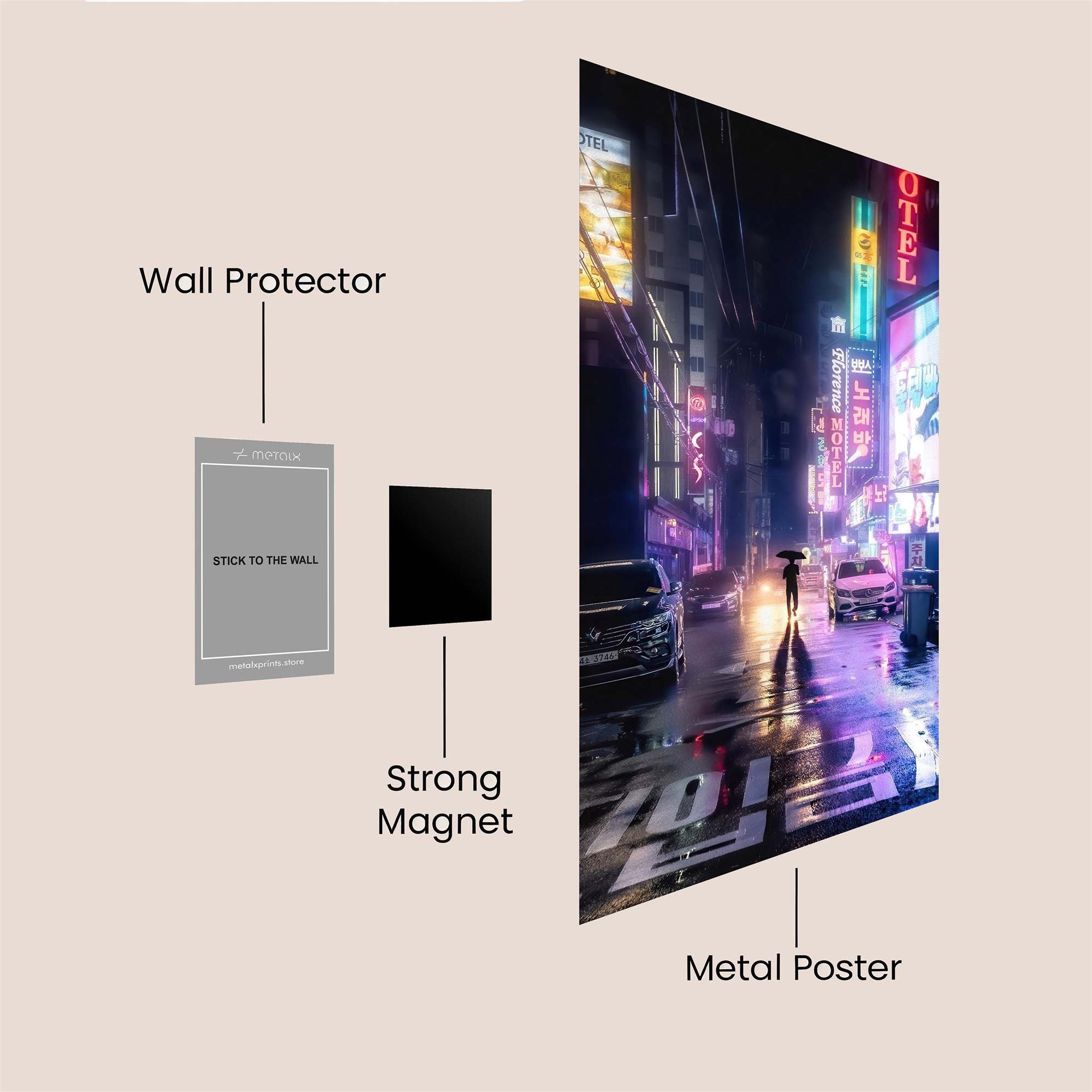 NeonSolitude Safe Wall Magnetic / M