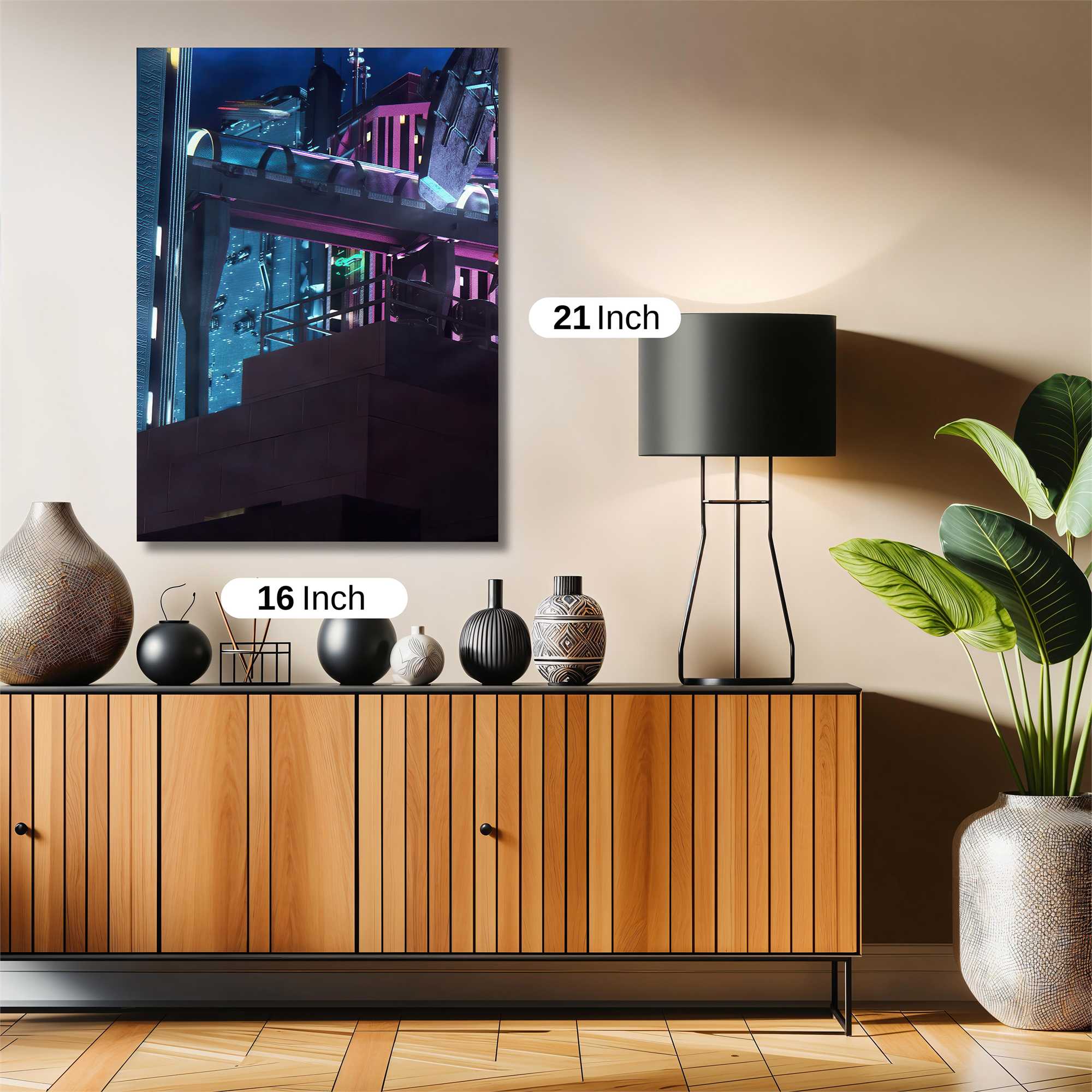 Cyberpunk Glow Safe Wall Magnetic / M