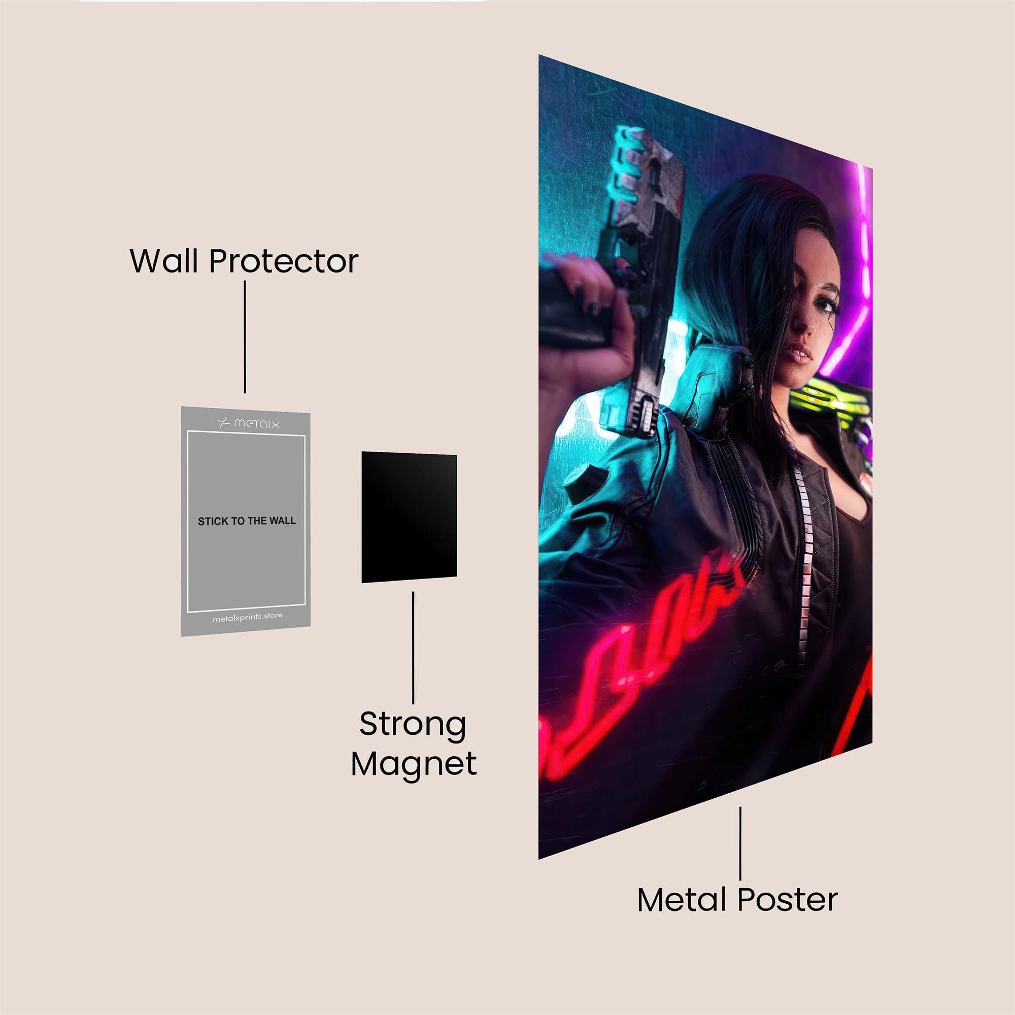 Lucy Luminous Safe Wall Magnetic / M