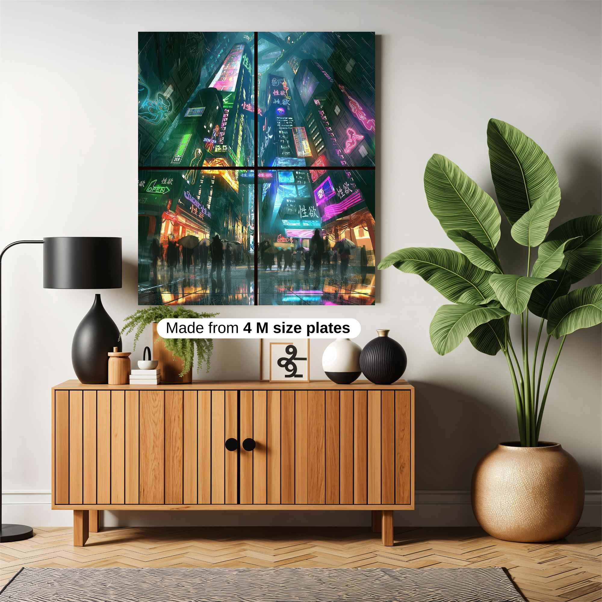 Neon Dreamscape Safe Wall Magnetic / M