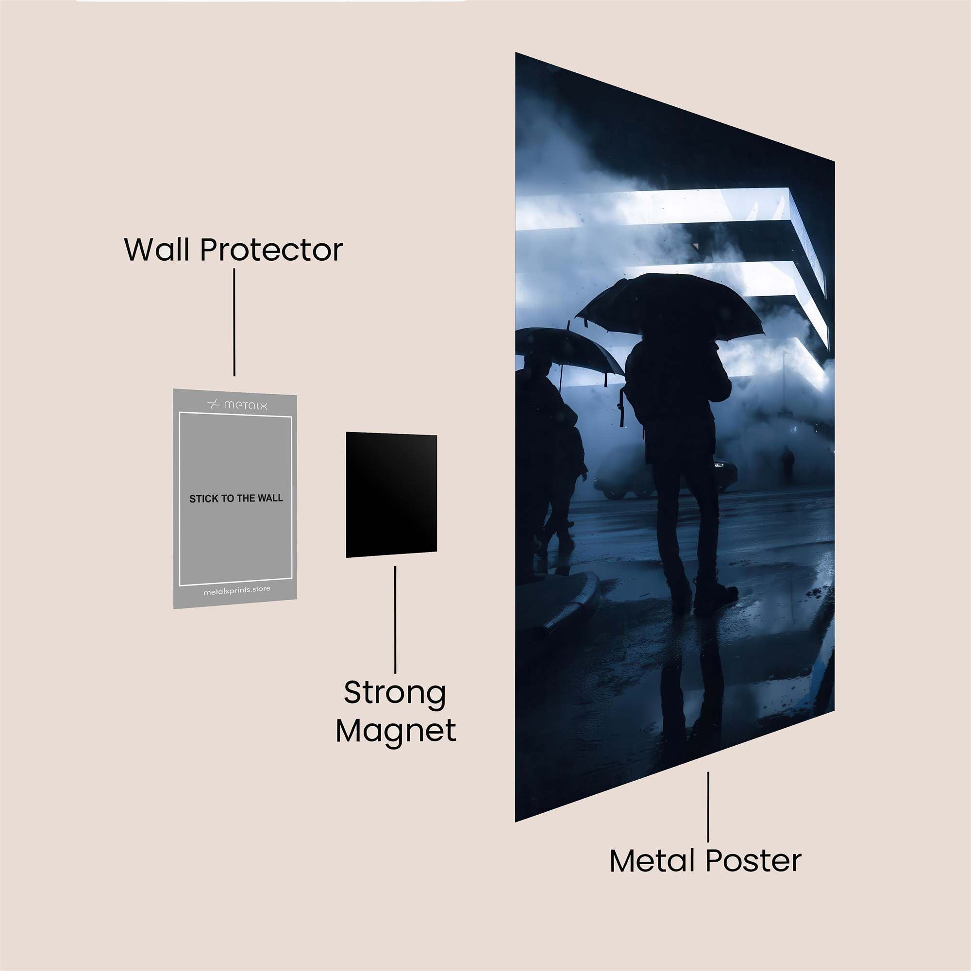 Foggy Mystery Safe Wall Magnetic / M