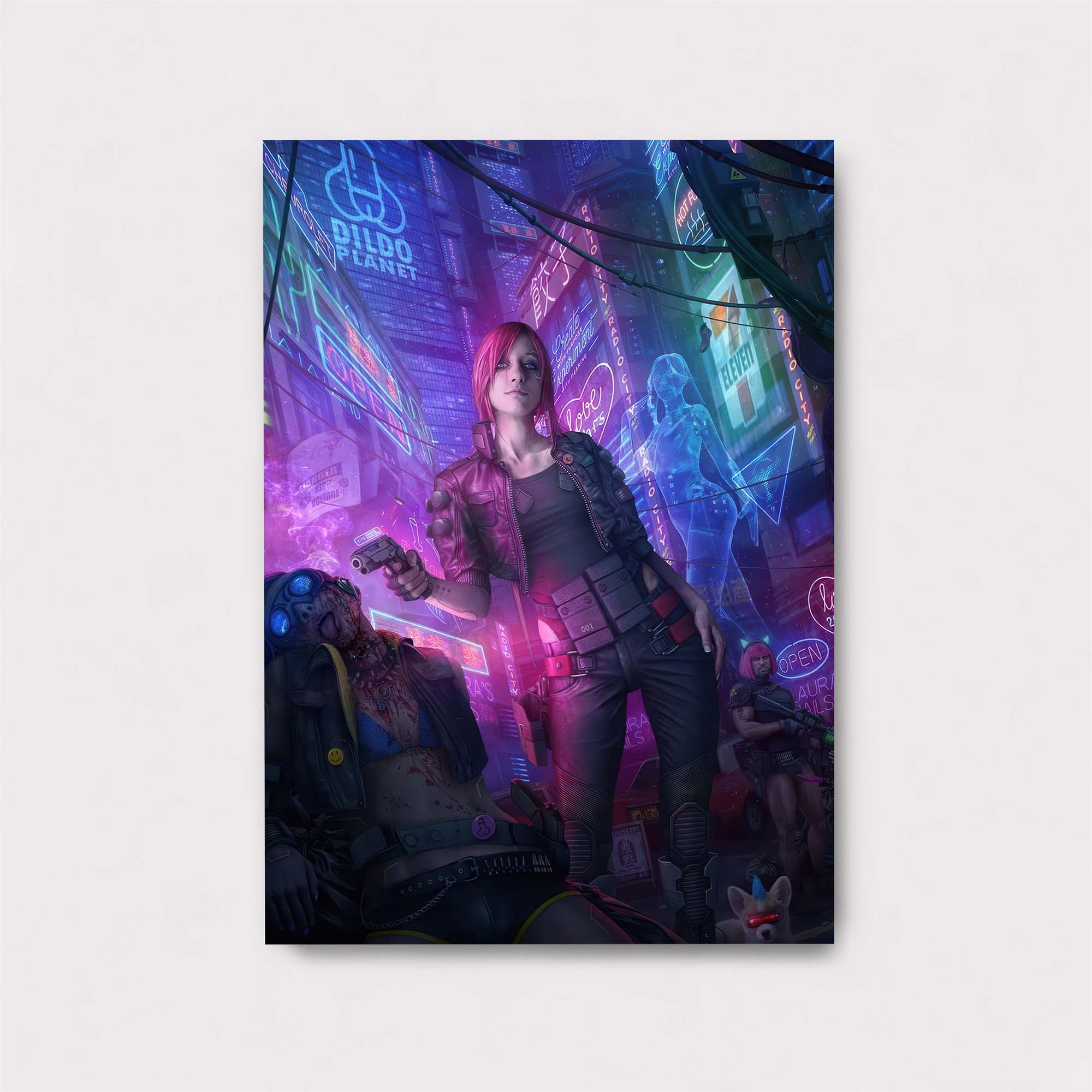 Neon Vigilante Safe Wall Magnetic / M