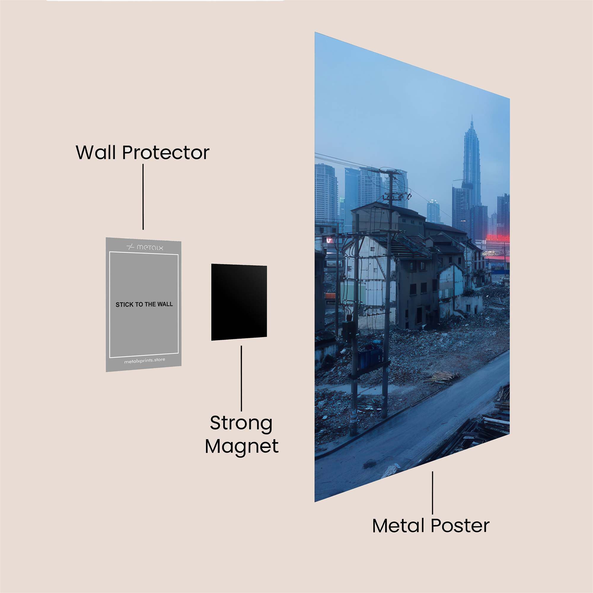 Sunset Serenity Safe Wall Magnetic / M