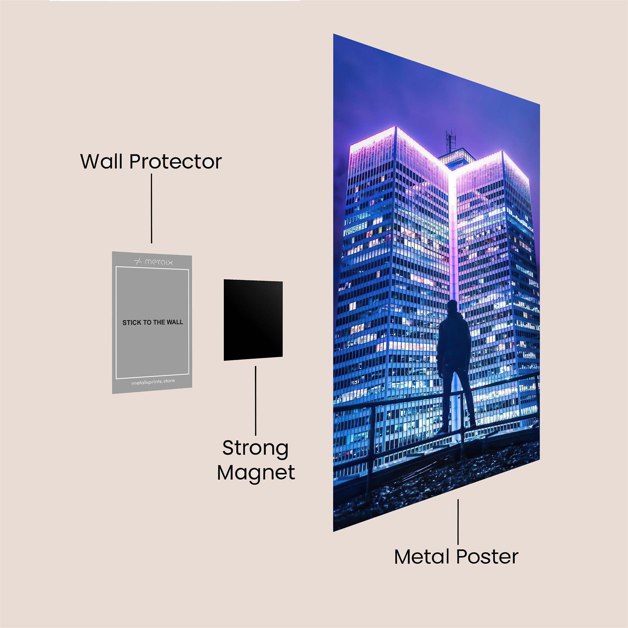 Skyline Solitude Safe Wall Magnetic / M