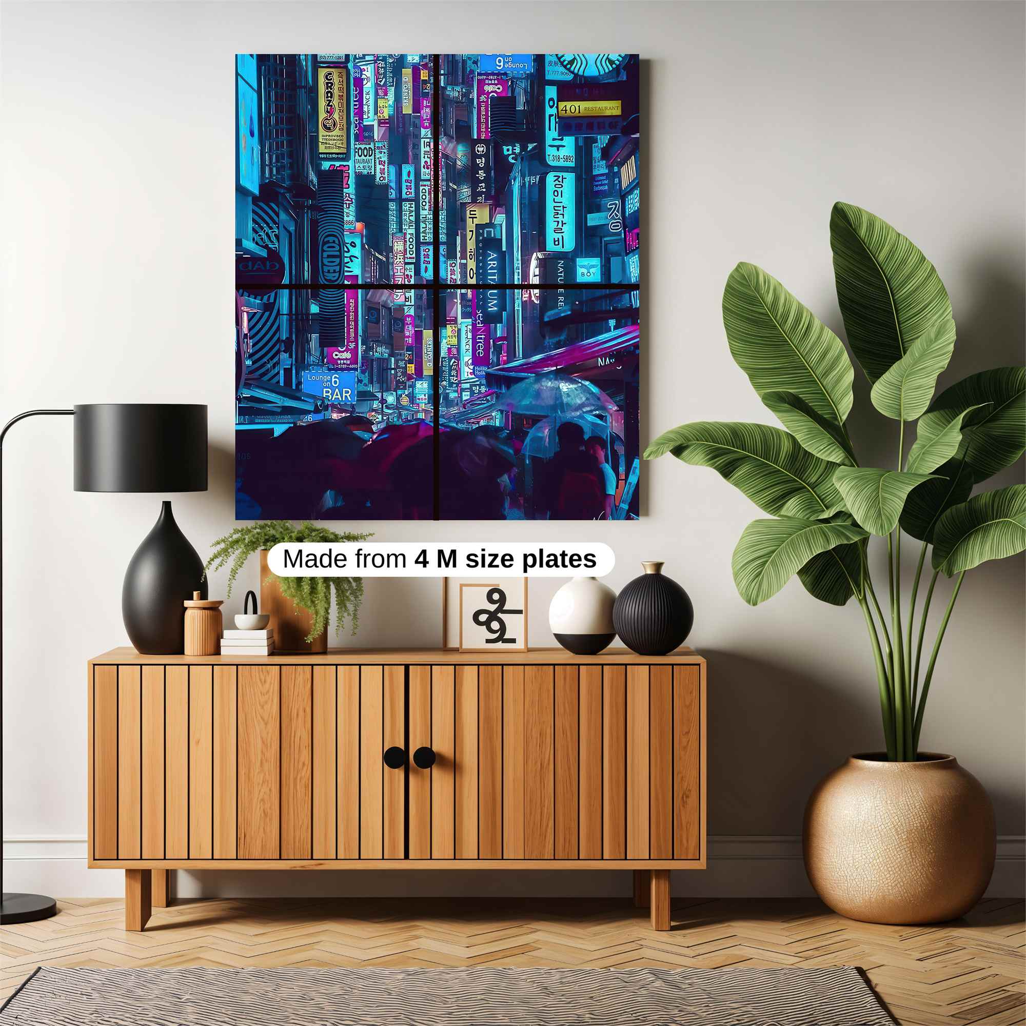 Neon Dreamscape Safe Wall Magnetic / M