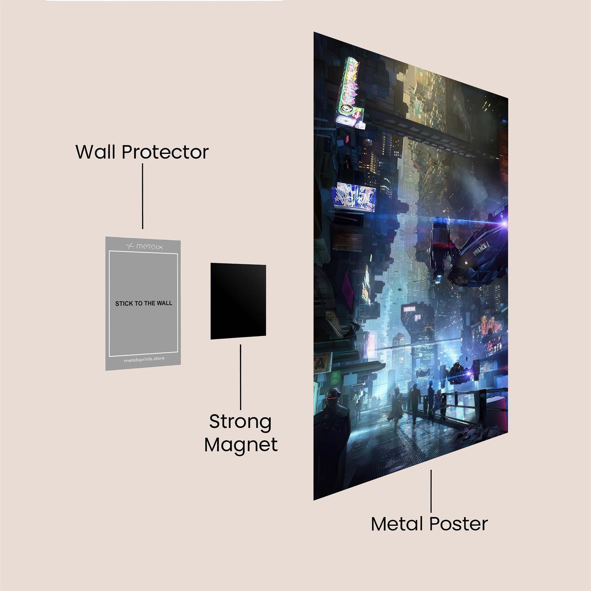 Cyberpunk Enigma Safe Wall Magnetic / M