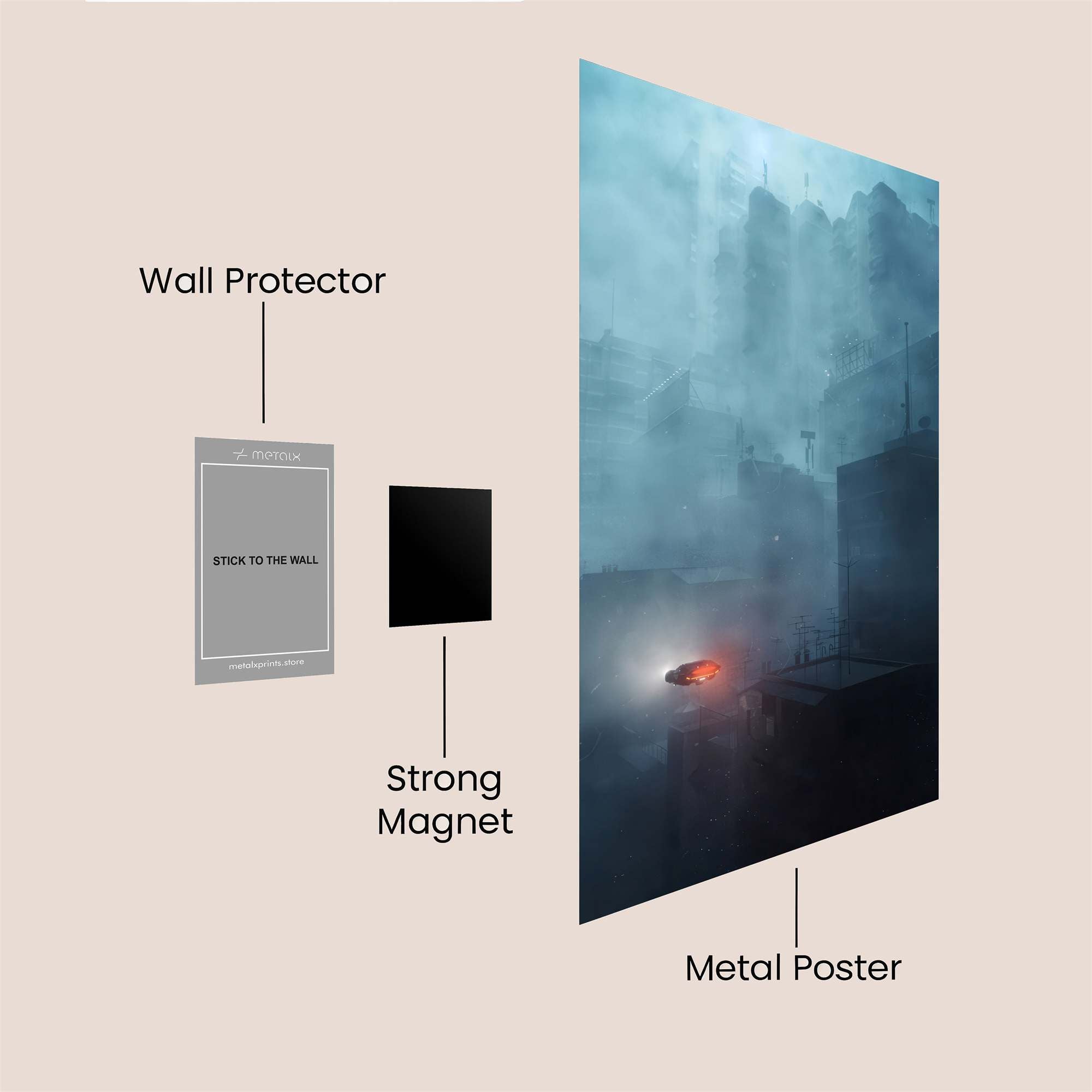 NeonFog Safe Wall Magnetic / M