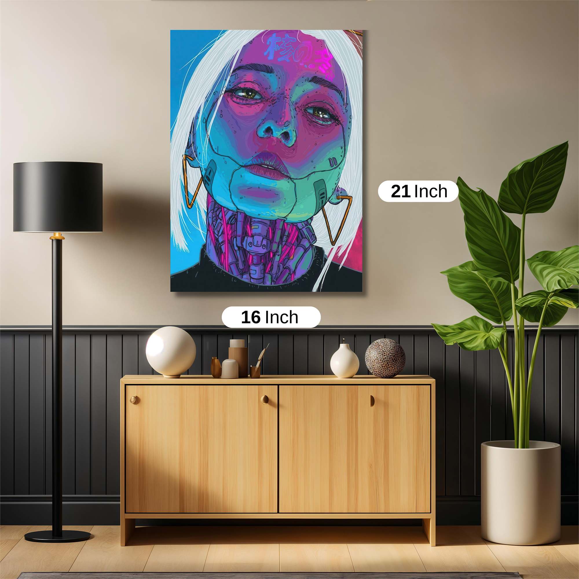 Cyber Serenity Safe Wall Magnetic / M