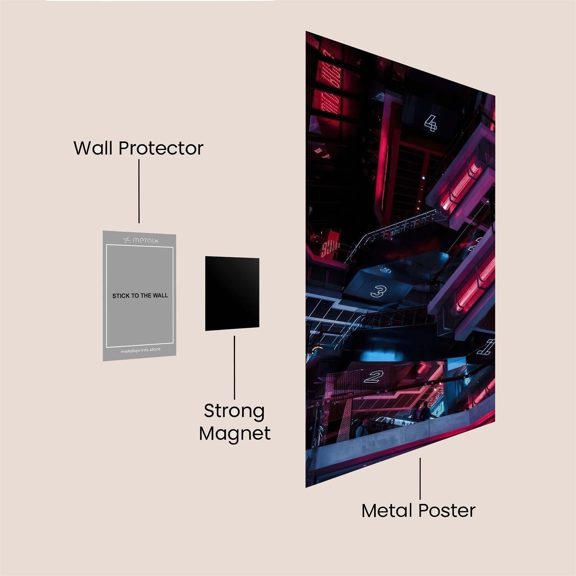 Neon Abyss Safe Wall Magnetic / M