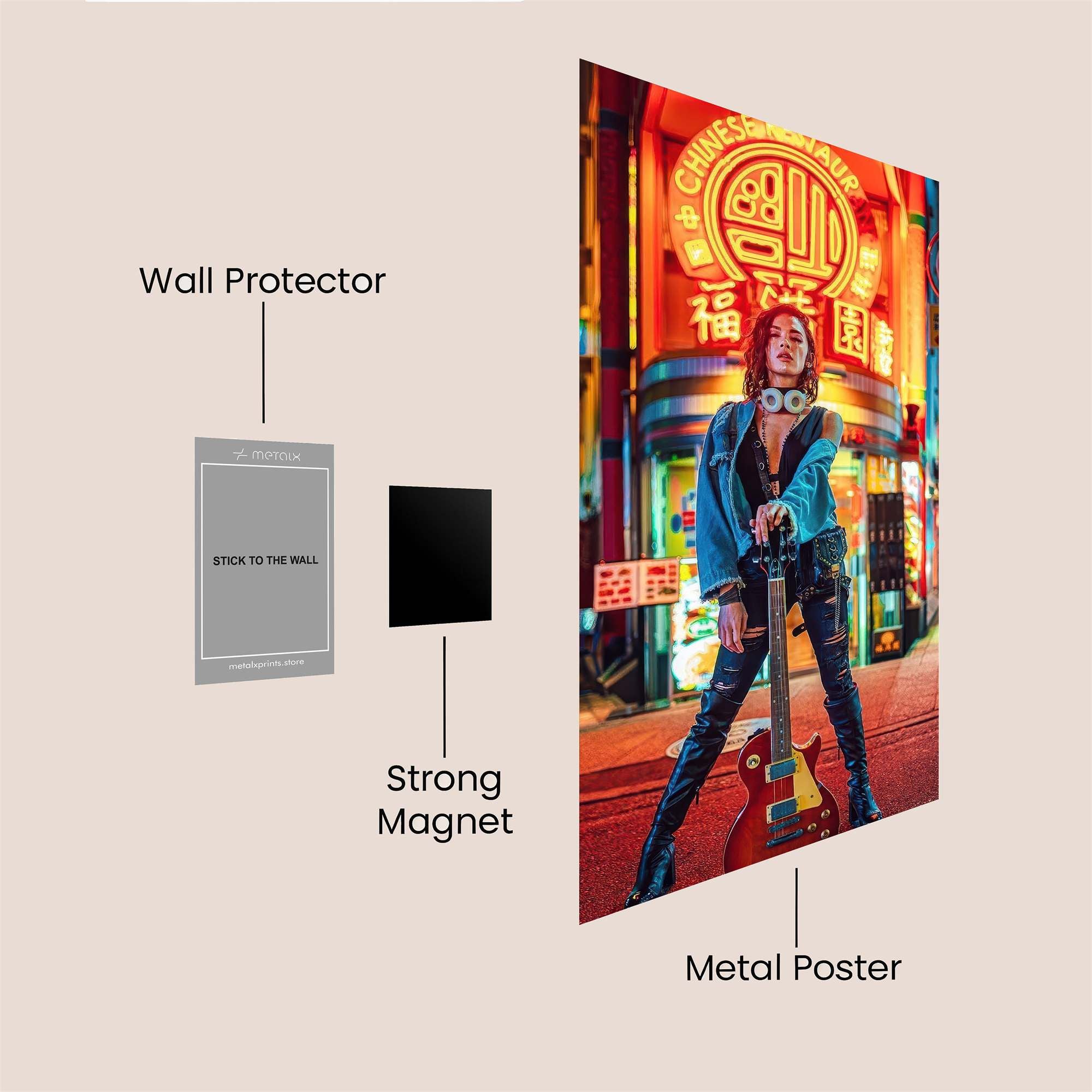 Neon Rebel Safe Wall Magnetic / M