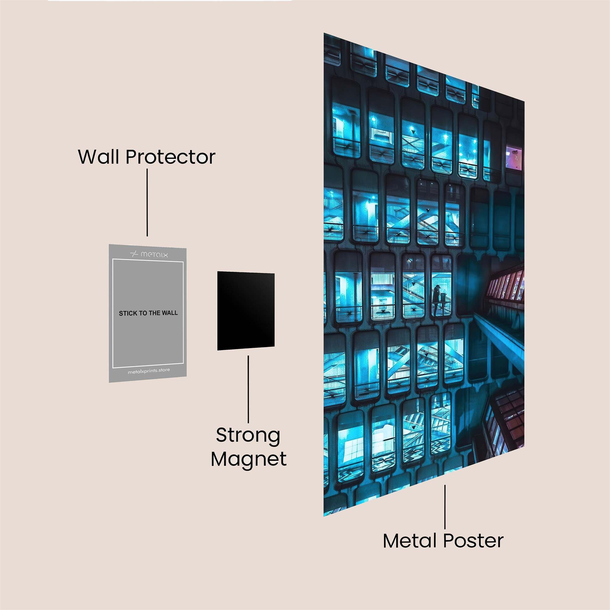 Building Intrigue Safe Wall Magnetic / M