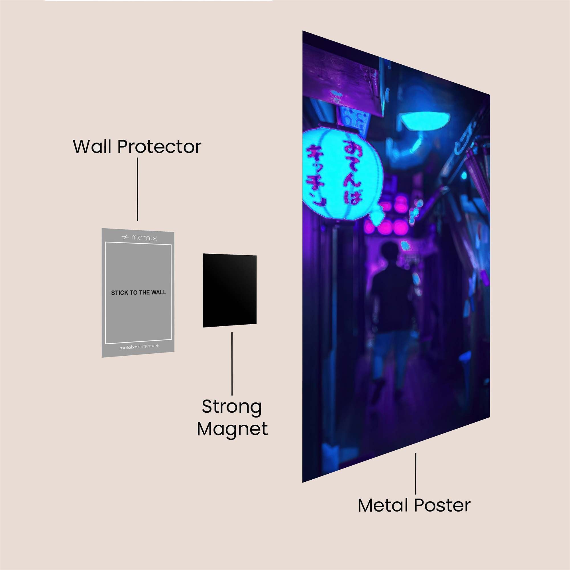 Neon Mystery Safe Wall Magnetic / M