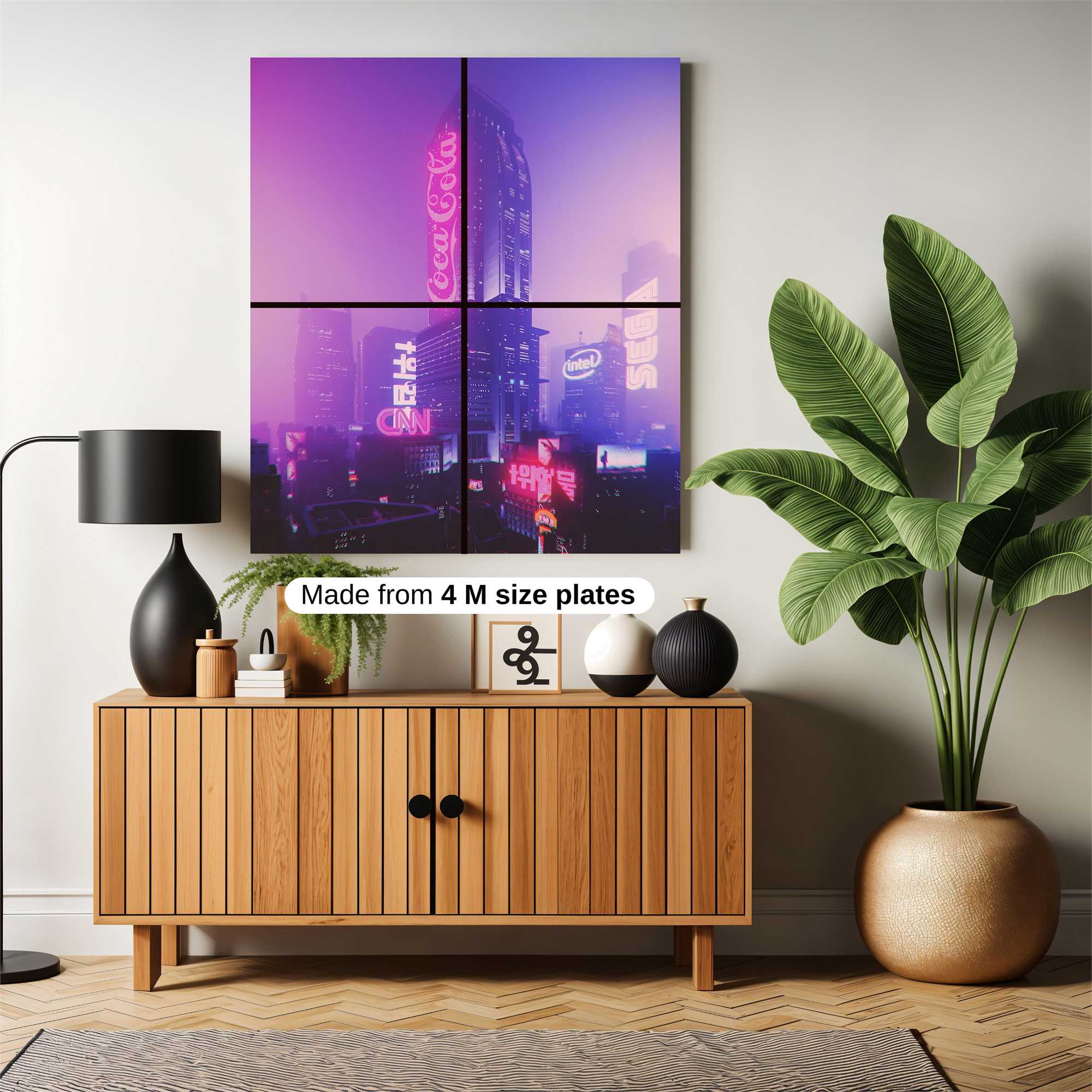 Neon Dreamscape Safe Wall Magnetic / M