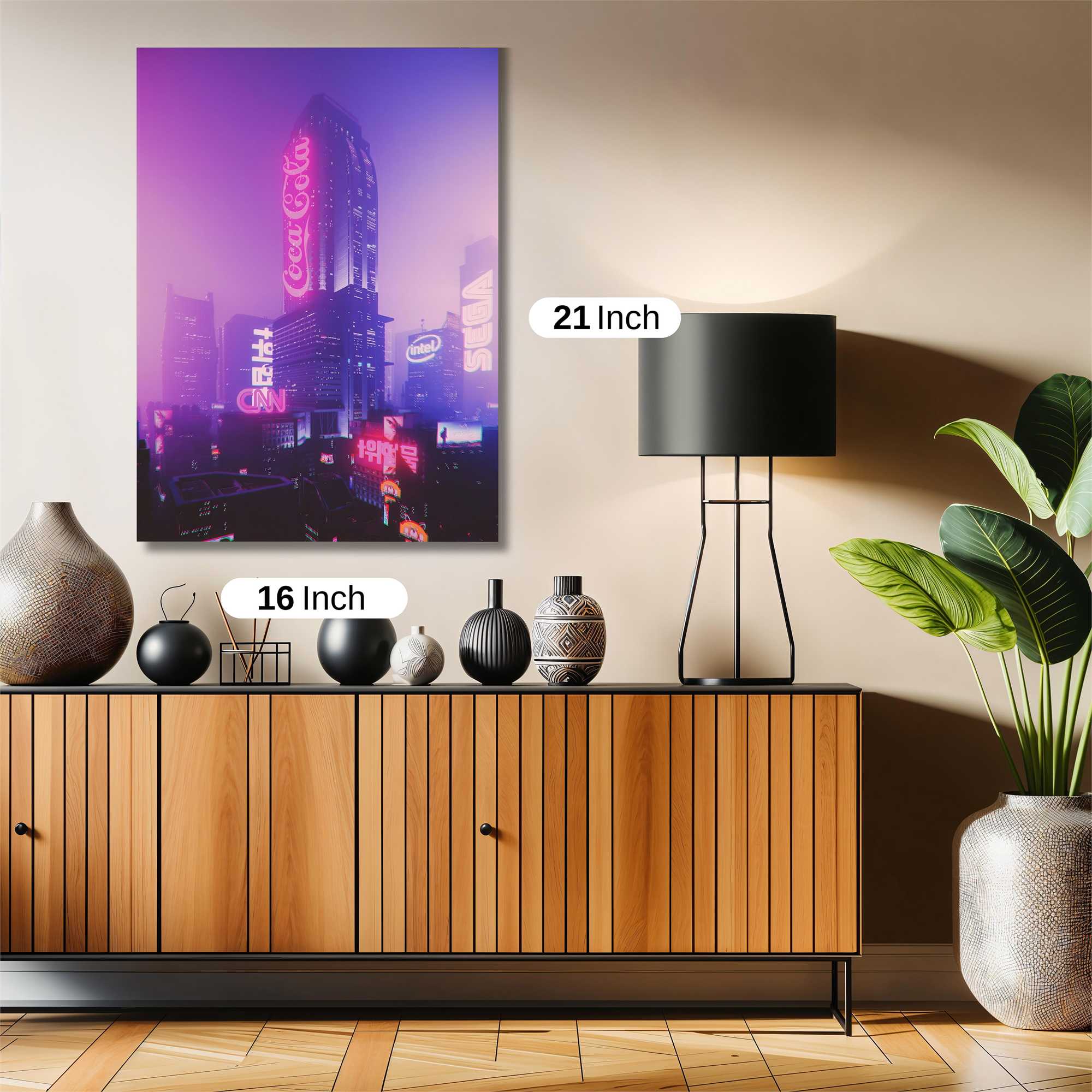 Neon Dreamscape Safe Wall Magnetic / M