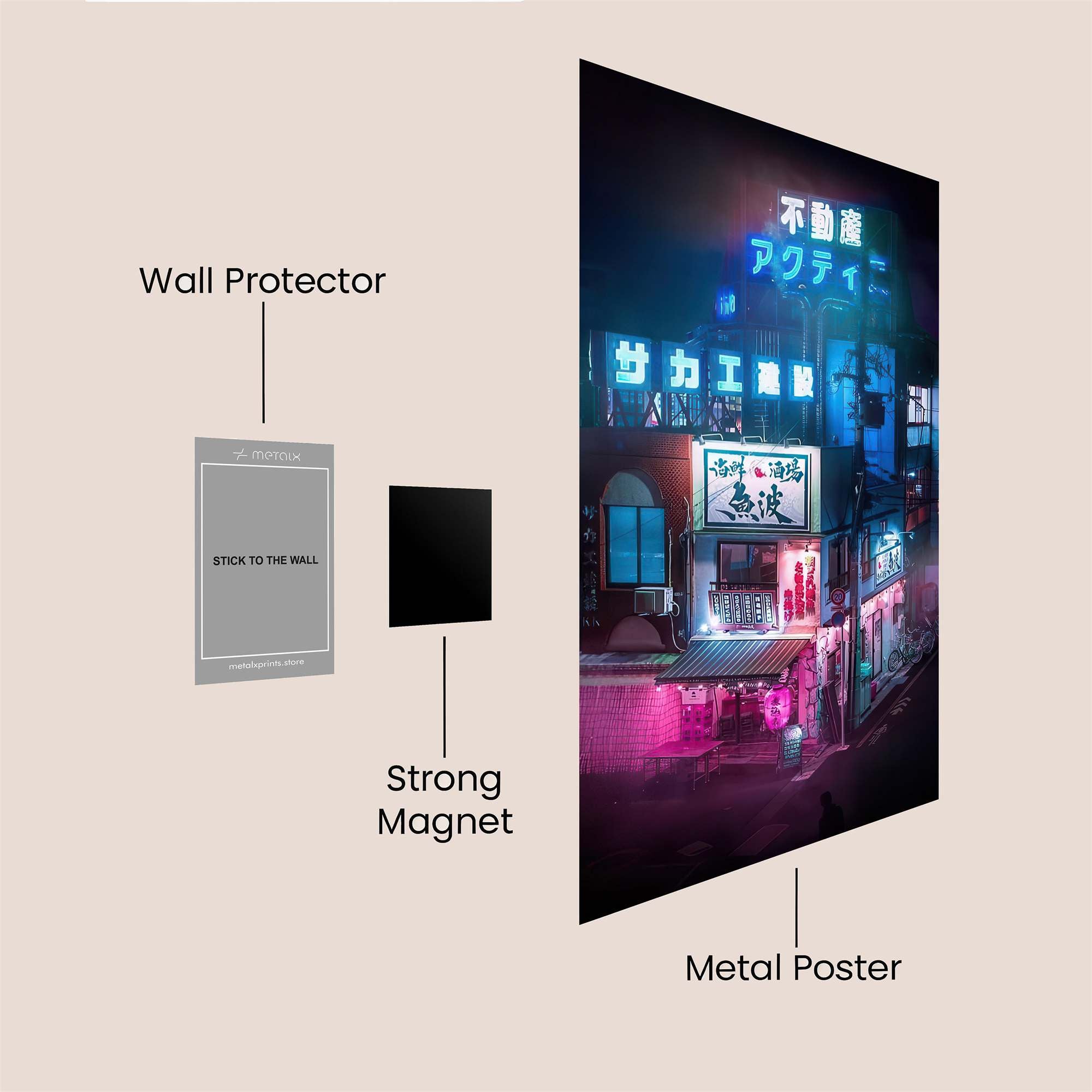 Neon Dream Safe Wall Magnetic / M