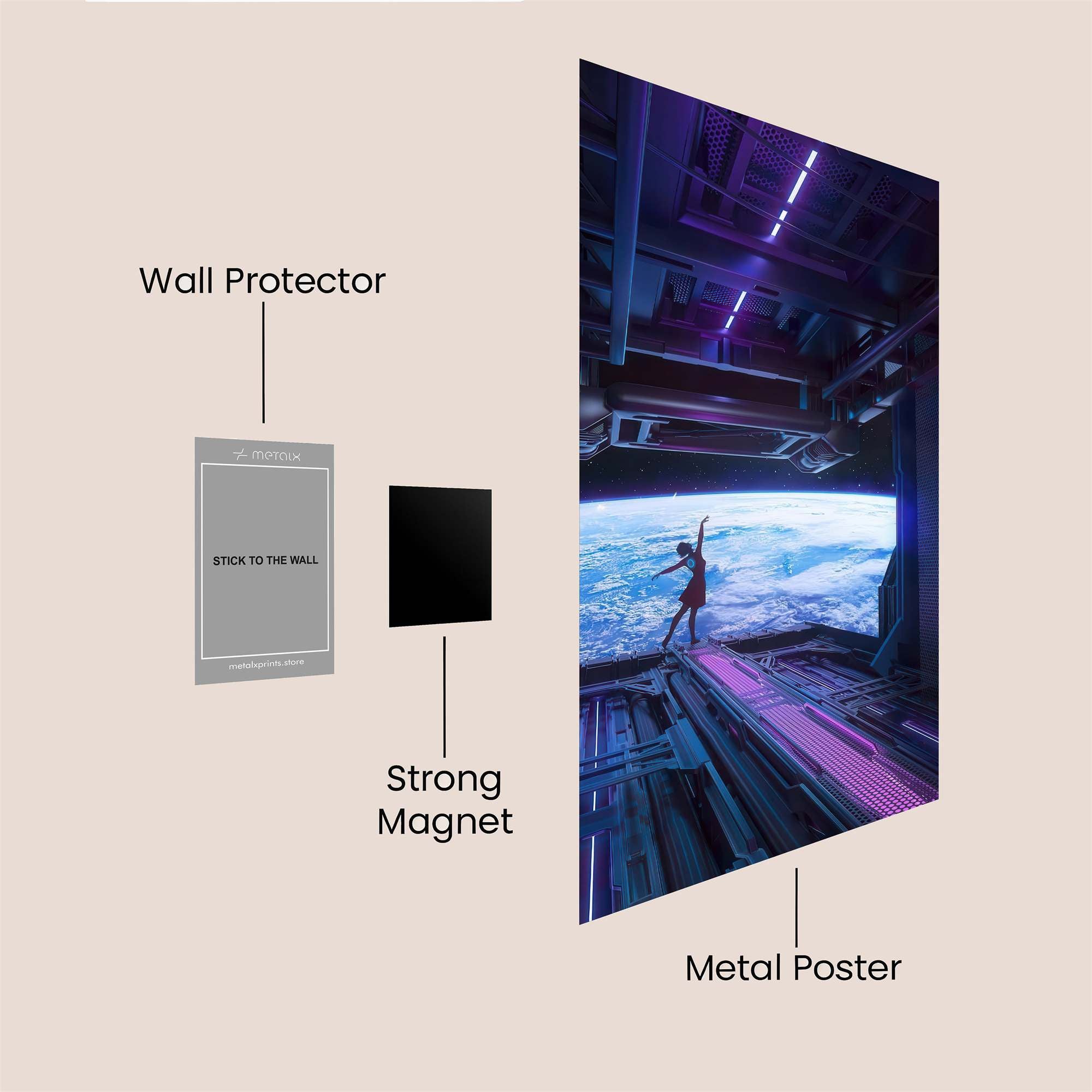 Cosmic Dance Safe Wall Magnetic / M