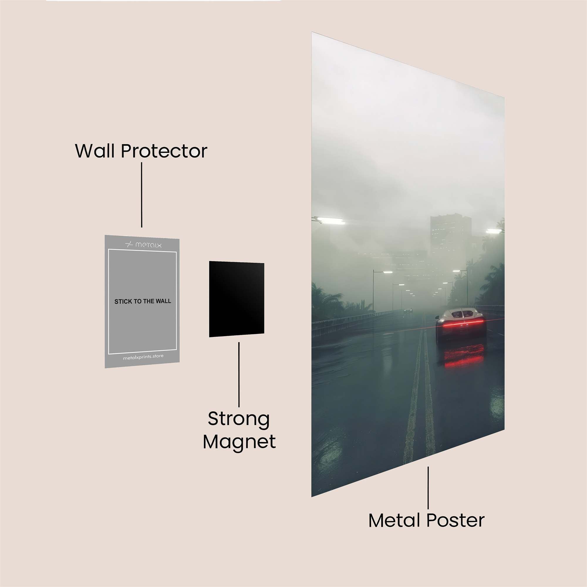 Car Enigma Safe Wall Magnetic / M