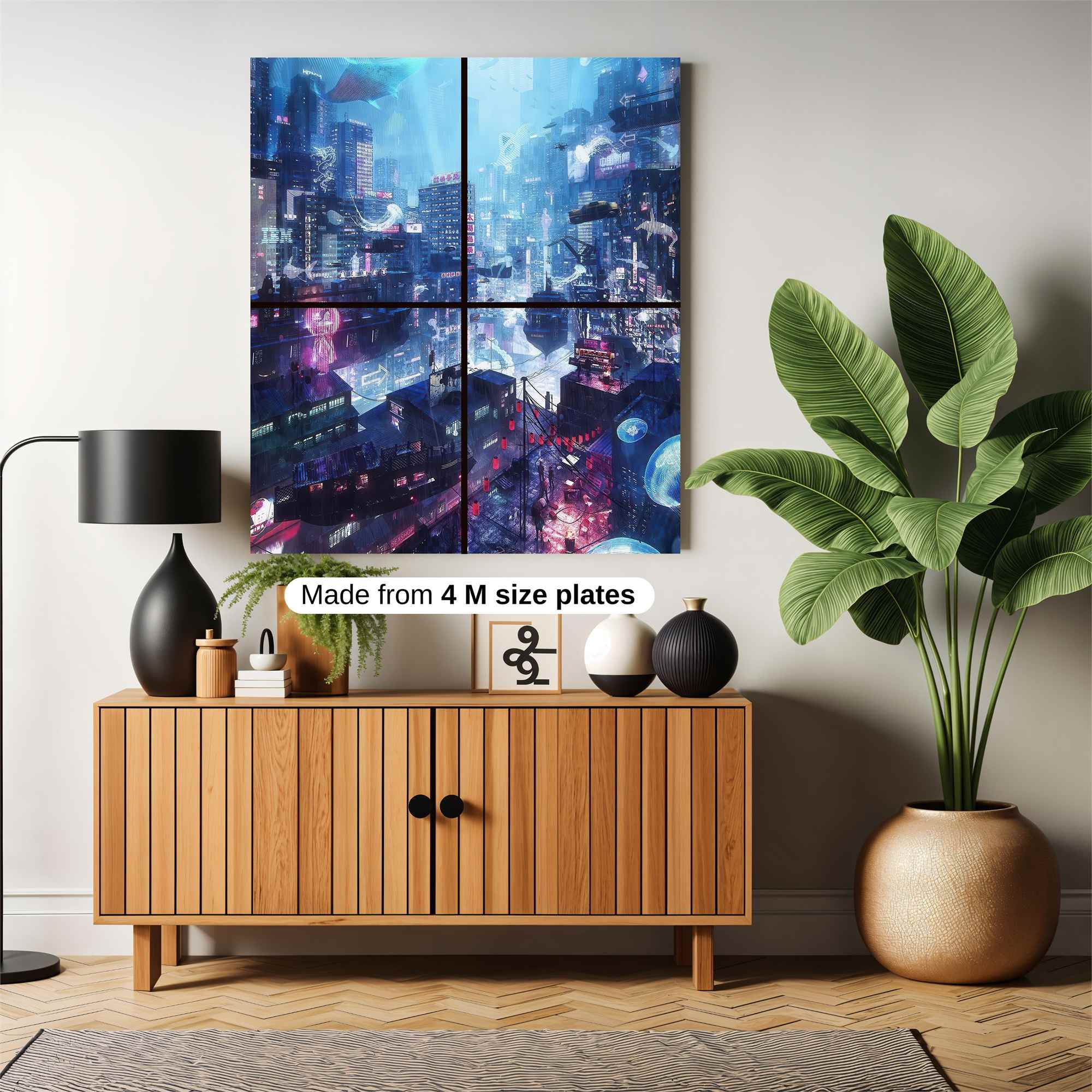 Cyberpunk Dreamscape Safe Wall Magnetic / M