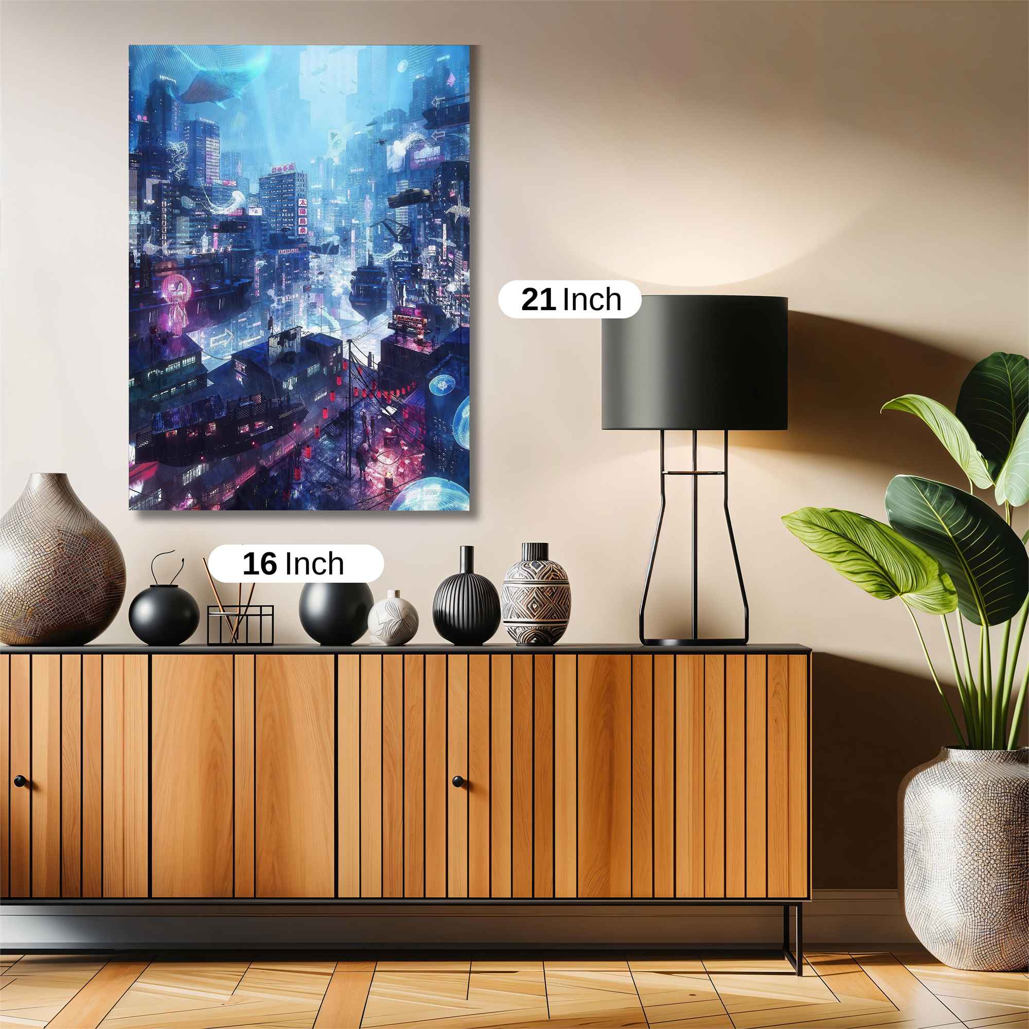 Cyberpunk Dreamscape Safe Wall Magnetic / M