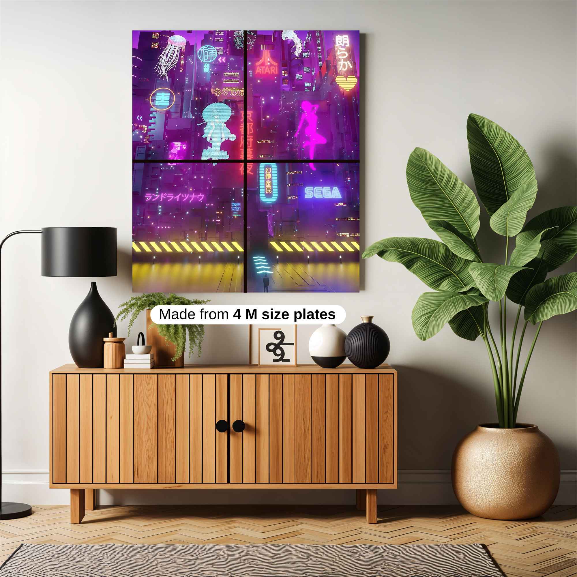 Neon Dreamscape Safe Wall Magnetic / M