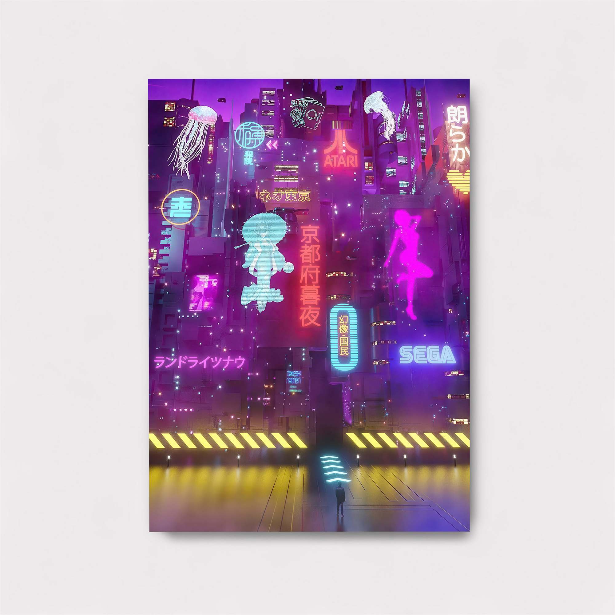 Neon Dreamscape Safe Wall Magnetic / M