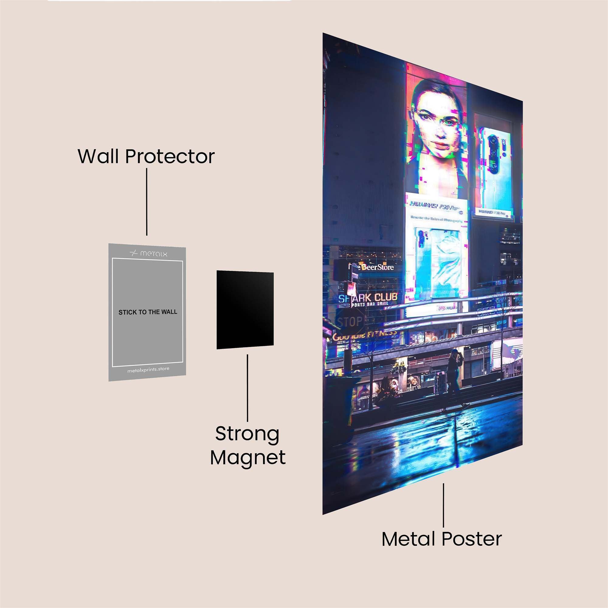 Neon Dream Safe Wall Magnetic / M