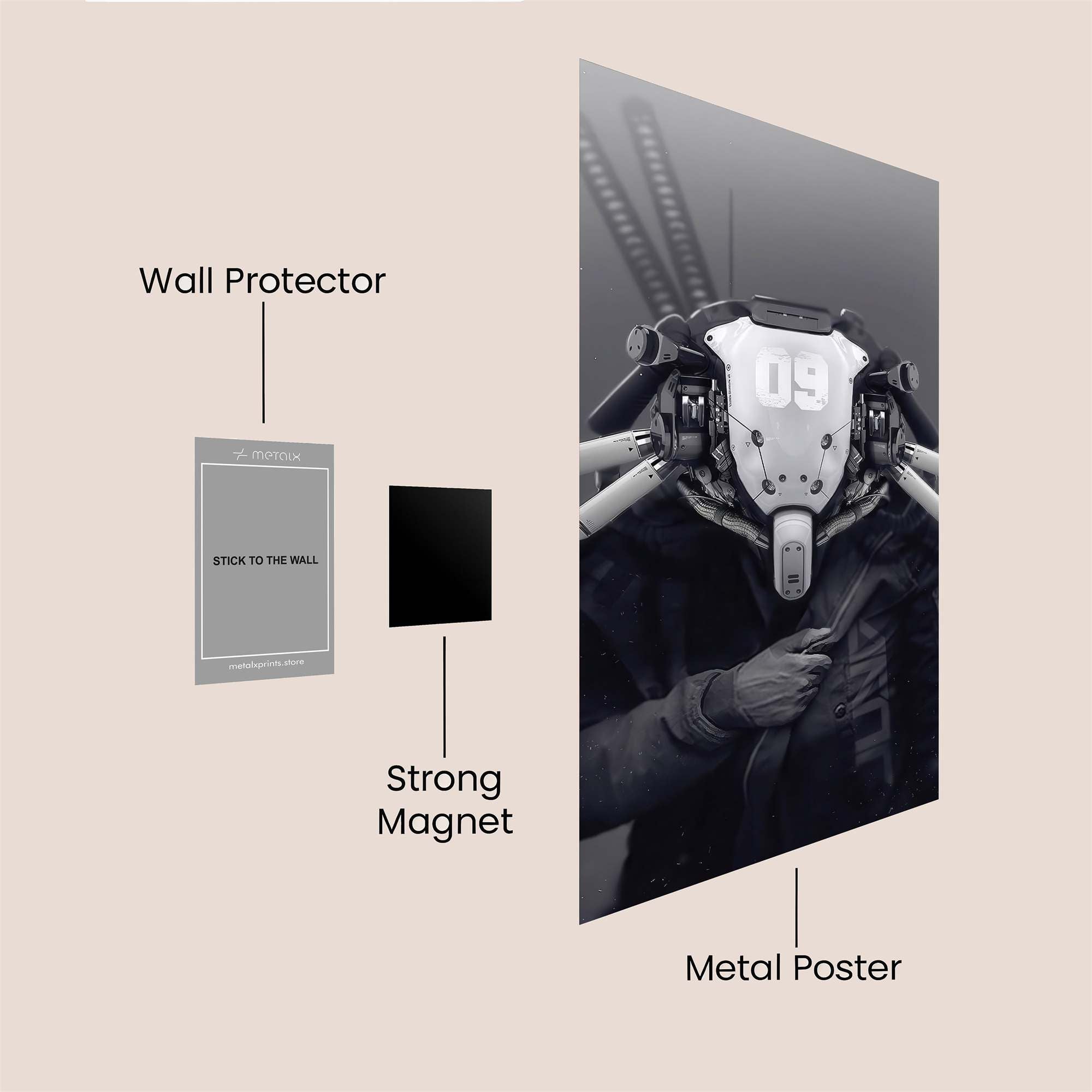 Android Enigma Safe Wall Magnetic / M