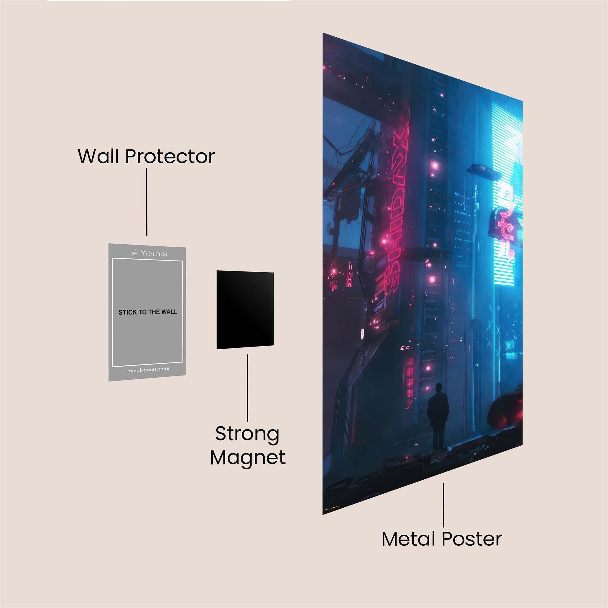 Cyberpunk Dream Safe Wall Magnetic / M