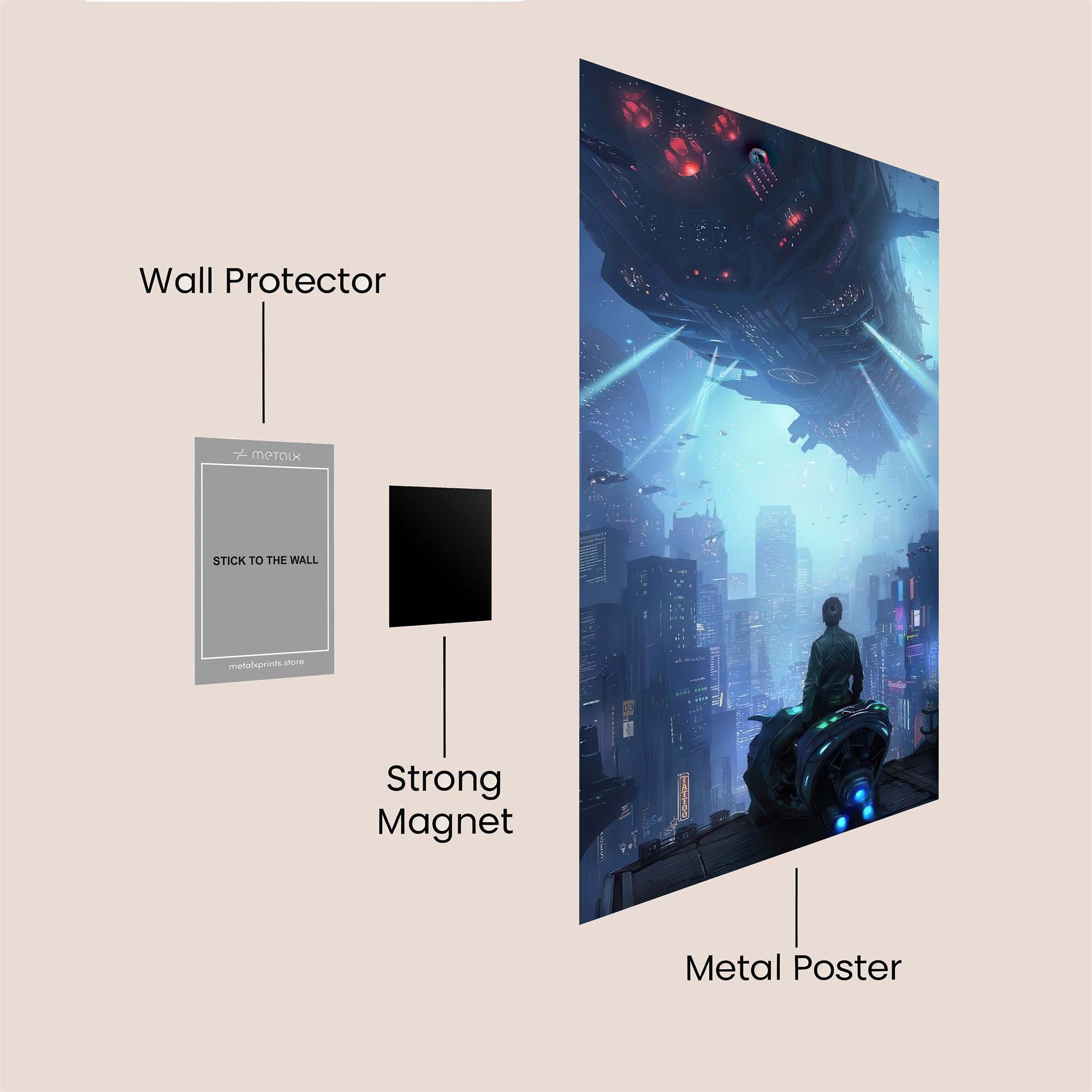 Mothership Menace Safe Wall Magnetic / M