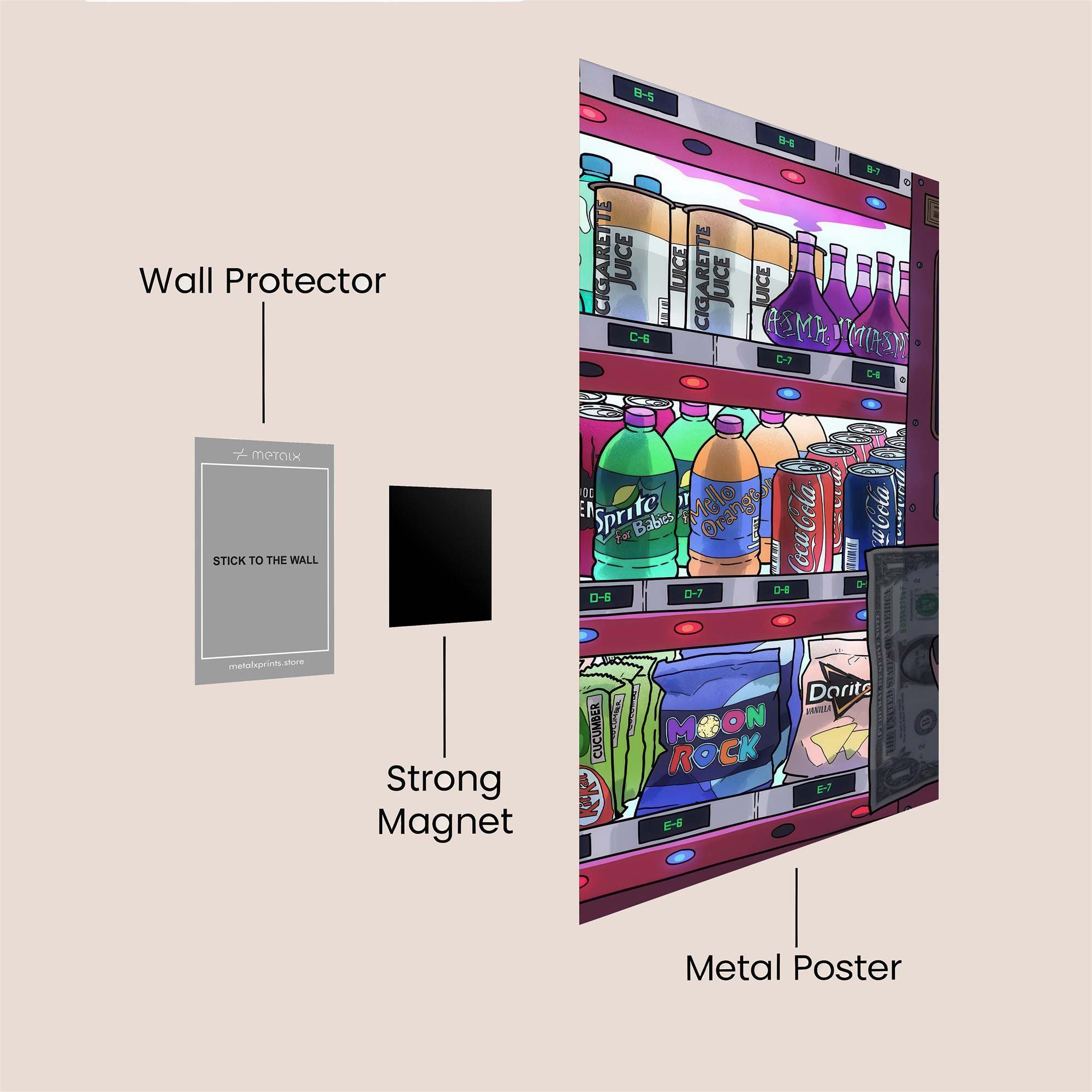 Vending Delight Safe Wall Magnetic / M