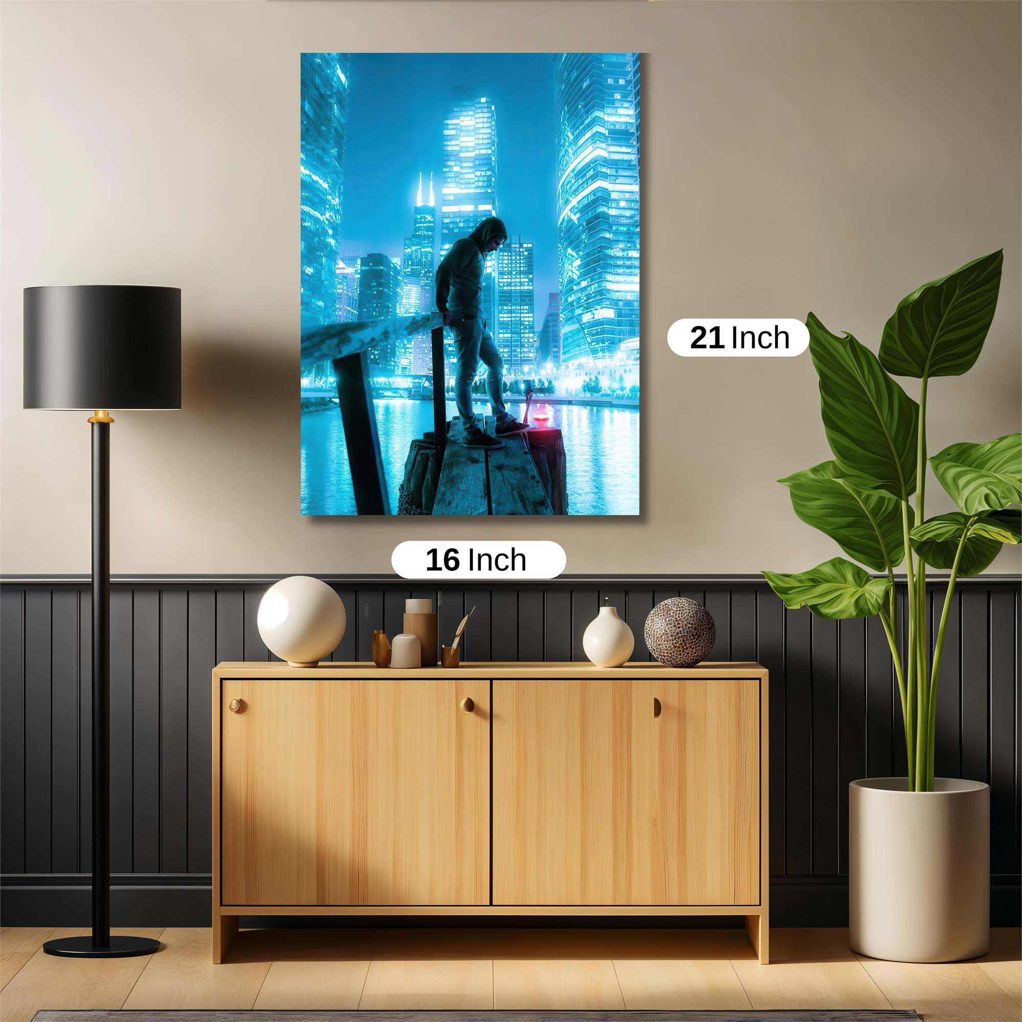 Neon Solitude Safe Wall Magnetic / M