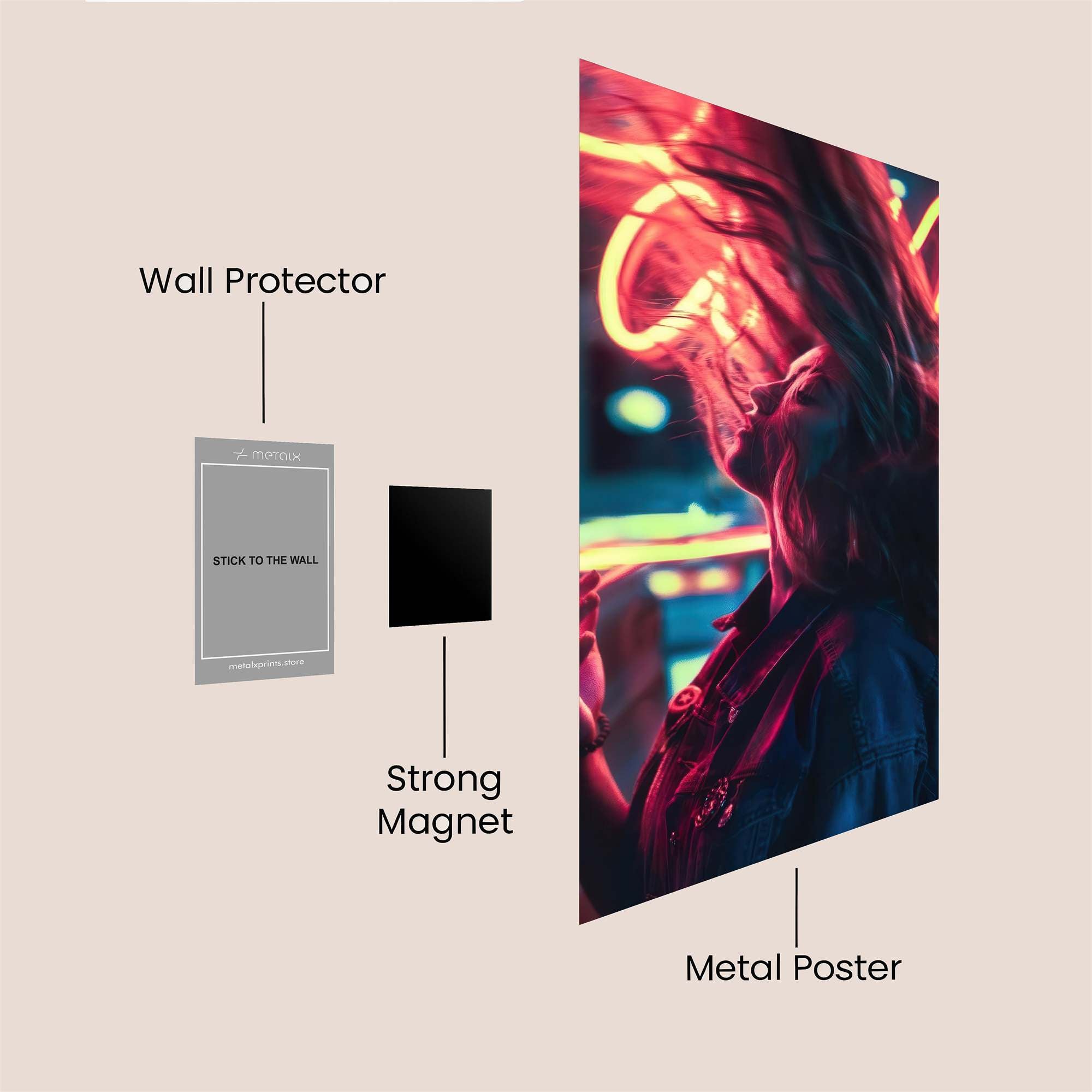 Neon Ecstasy Safe Wall Magnetic / M